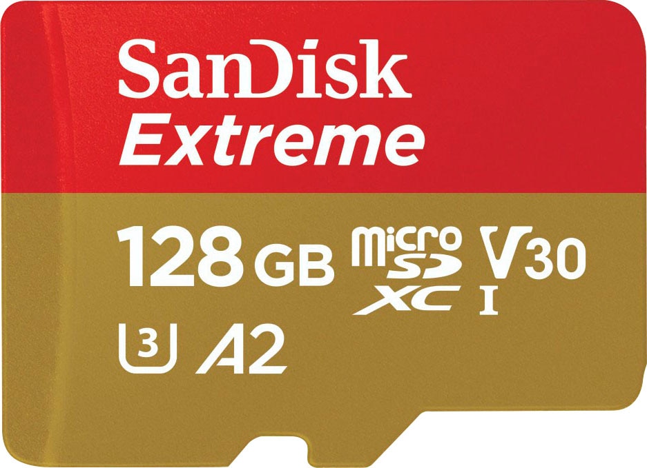 Sandisk Speicherkarte »Extreme 128GB«, (UHS Class 3 160 MB/s Lesegeschwindigkeit)