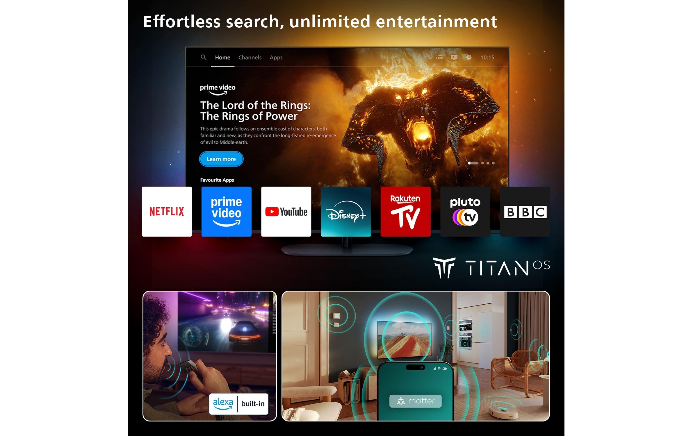 Philips LED-Fernseher »75PUS8500/12 75«, 4K Ultra HD