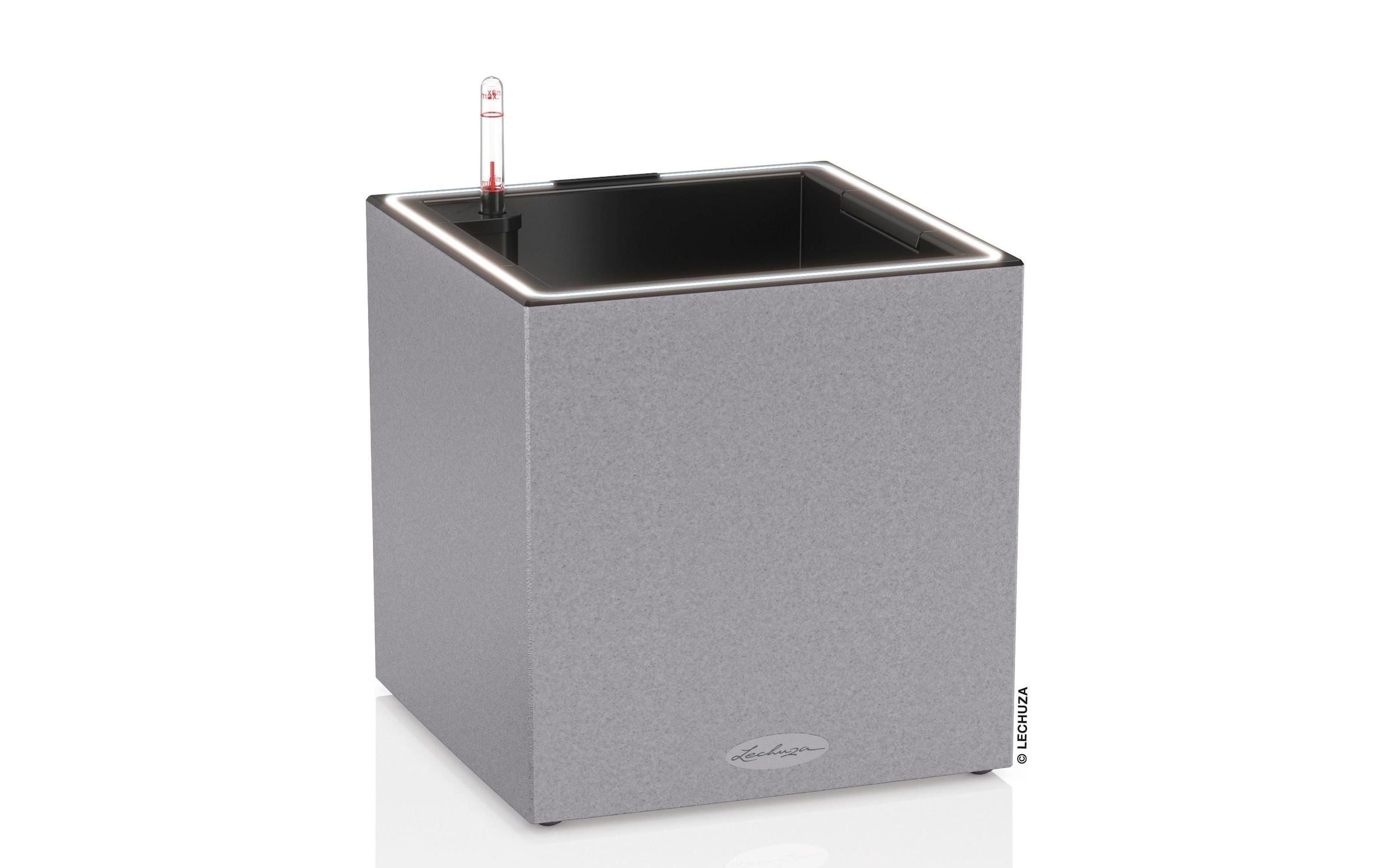 Blumentopf »Lechuza CANTO Stone 30 LED low«, (1 St.)
