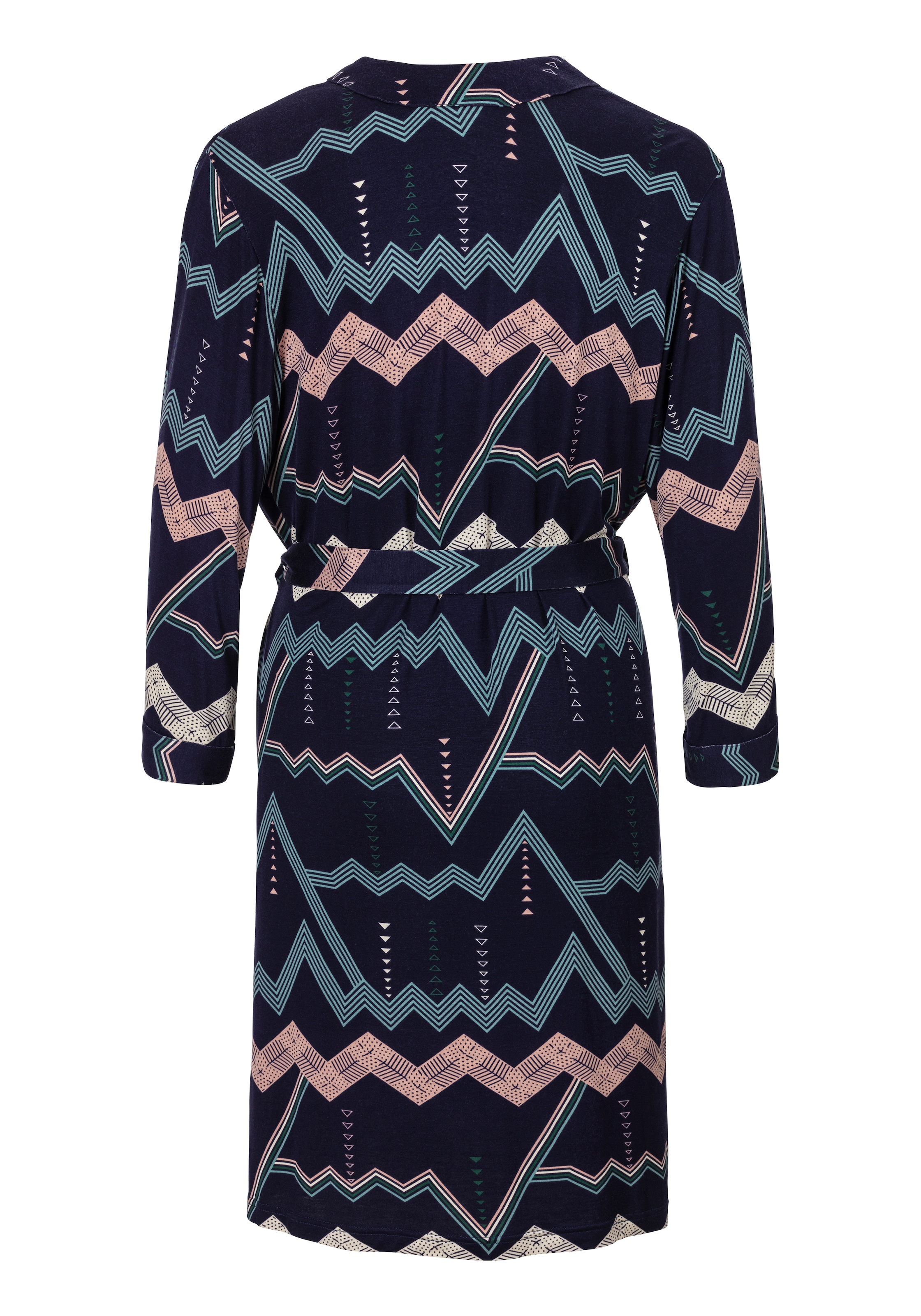 LASCANA Kimono, mit grafischem Zick-Zack Muster