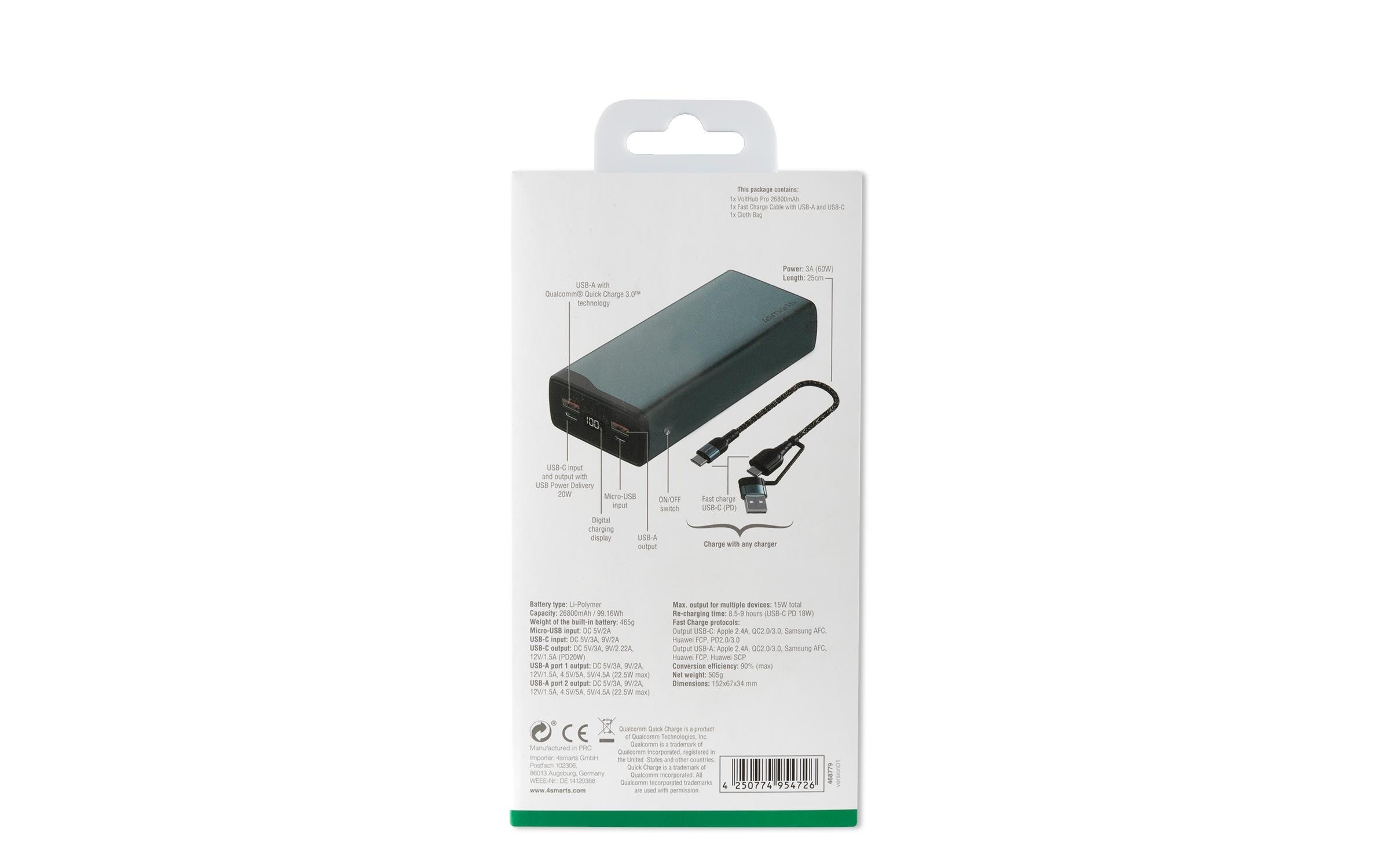 4smarts Powerbank »VoltHub Pro«