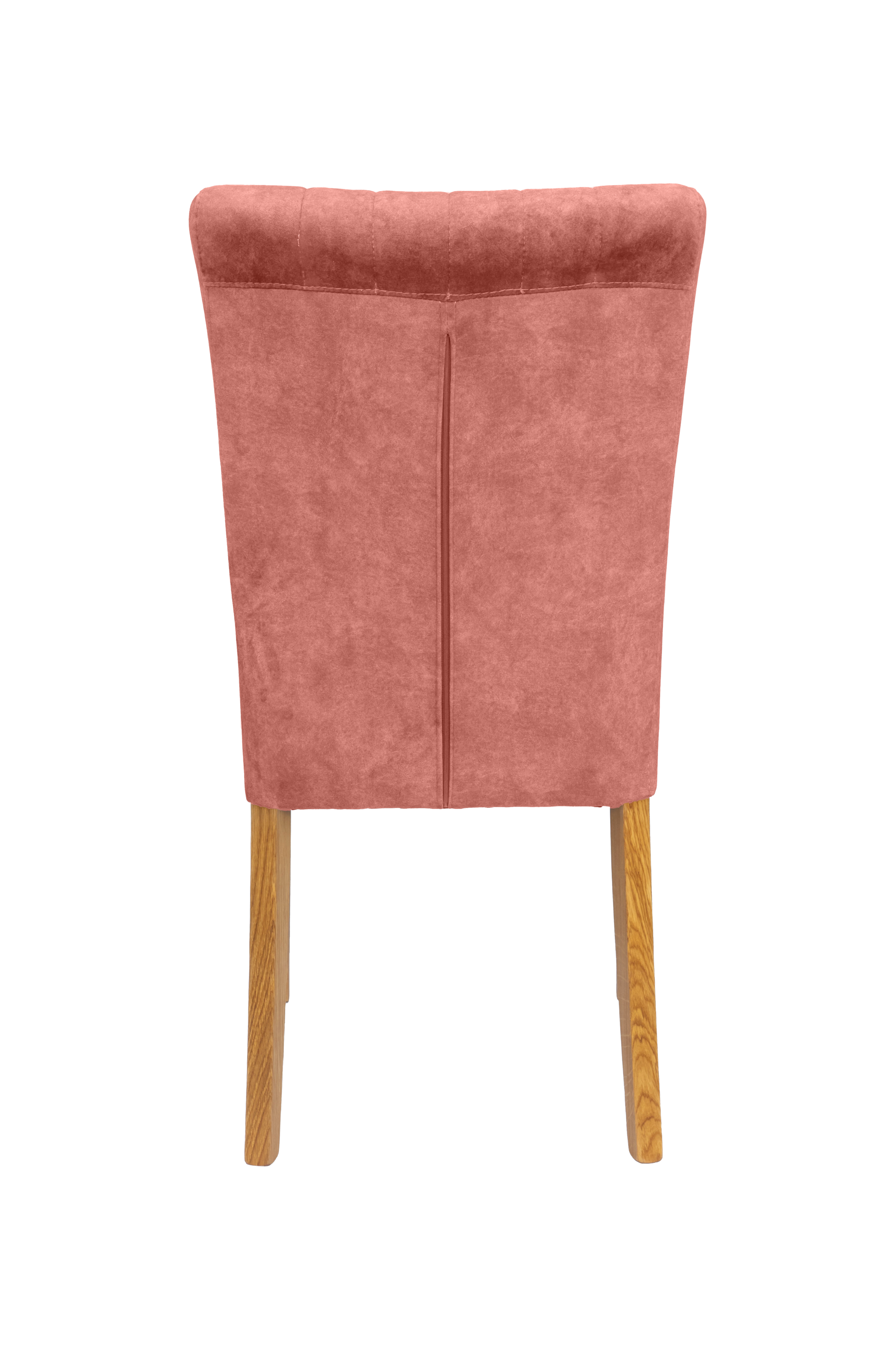 Home affaire 4-Fussstuhl, (Set), 2 St., Samtvelours, vertikale Nähte in der Rückenlehne