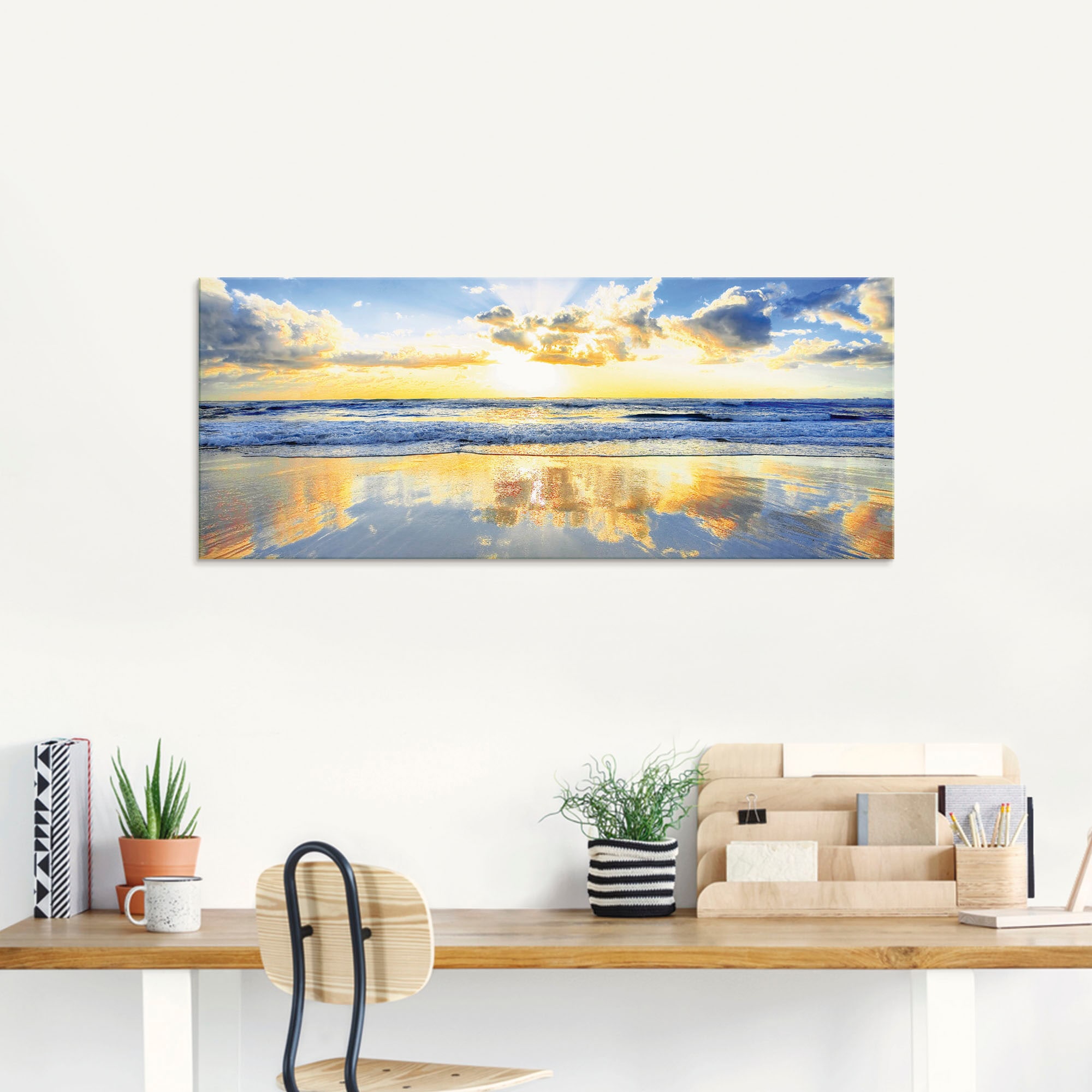 Artland Glasbild »Sonnenaufgang über dem Ozean«, Himmel, (1 St.), in verschiedenen Grössen