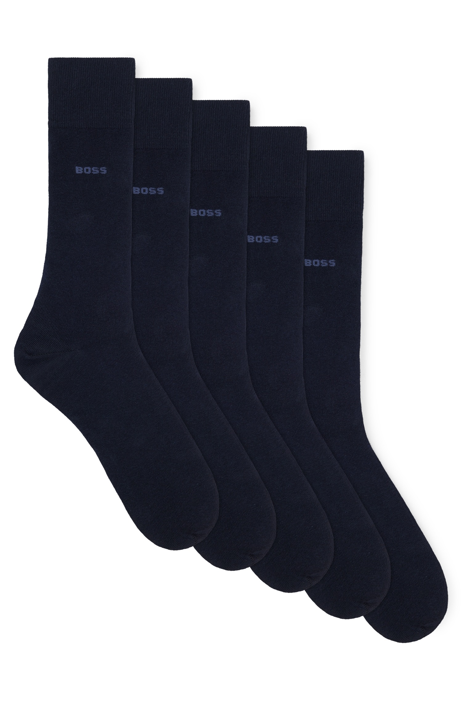 BOSS Businesssocken »5P RS Uni Col CC« Packung, 5er, 5 Stk. tlg. mit BOSS Schriftzug