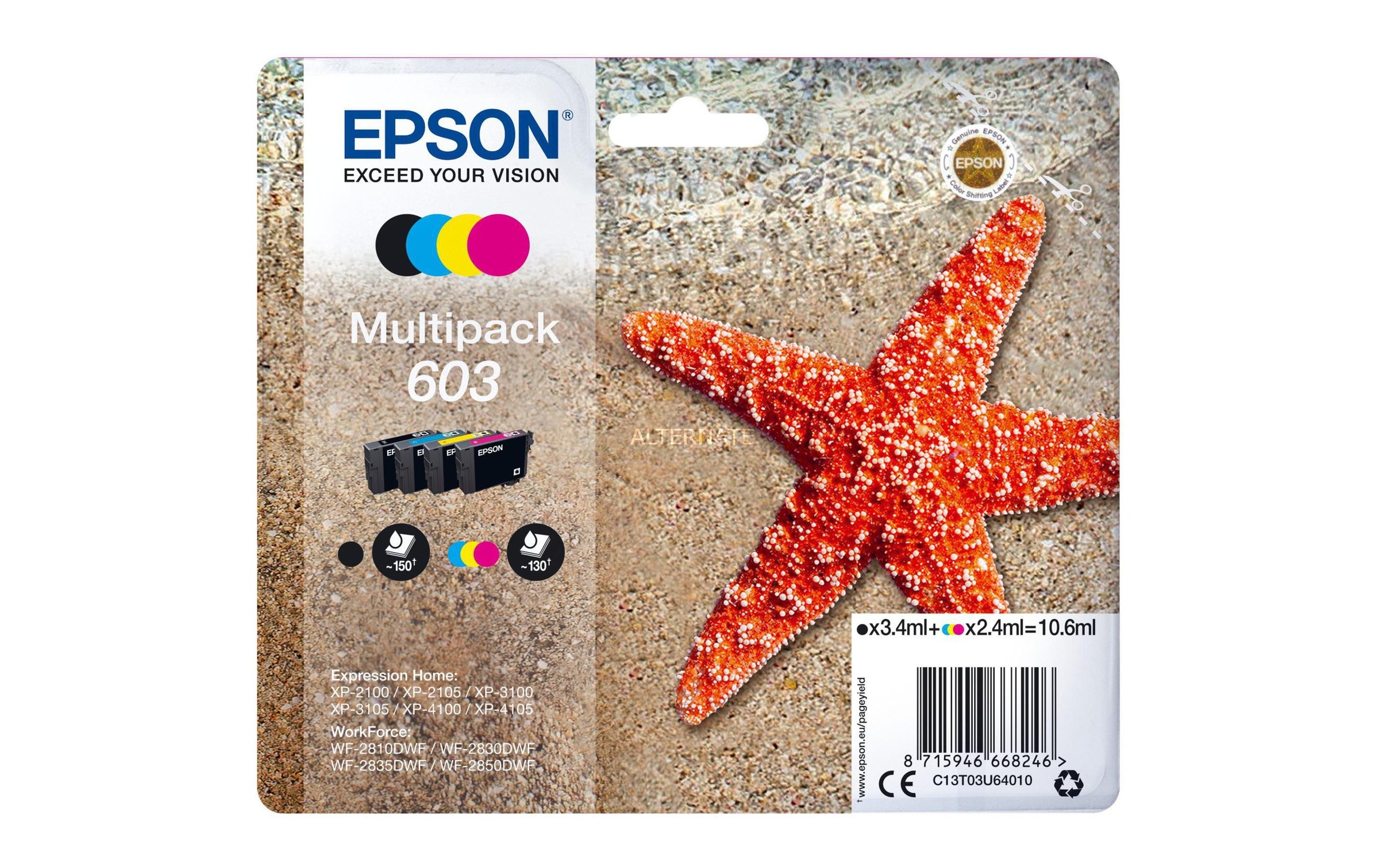 Epson Tintenpatrone »603 / C13T03U64010«