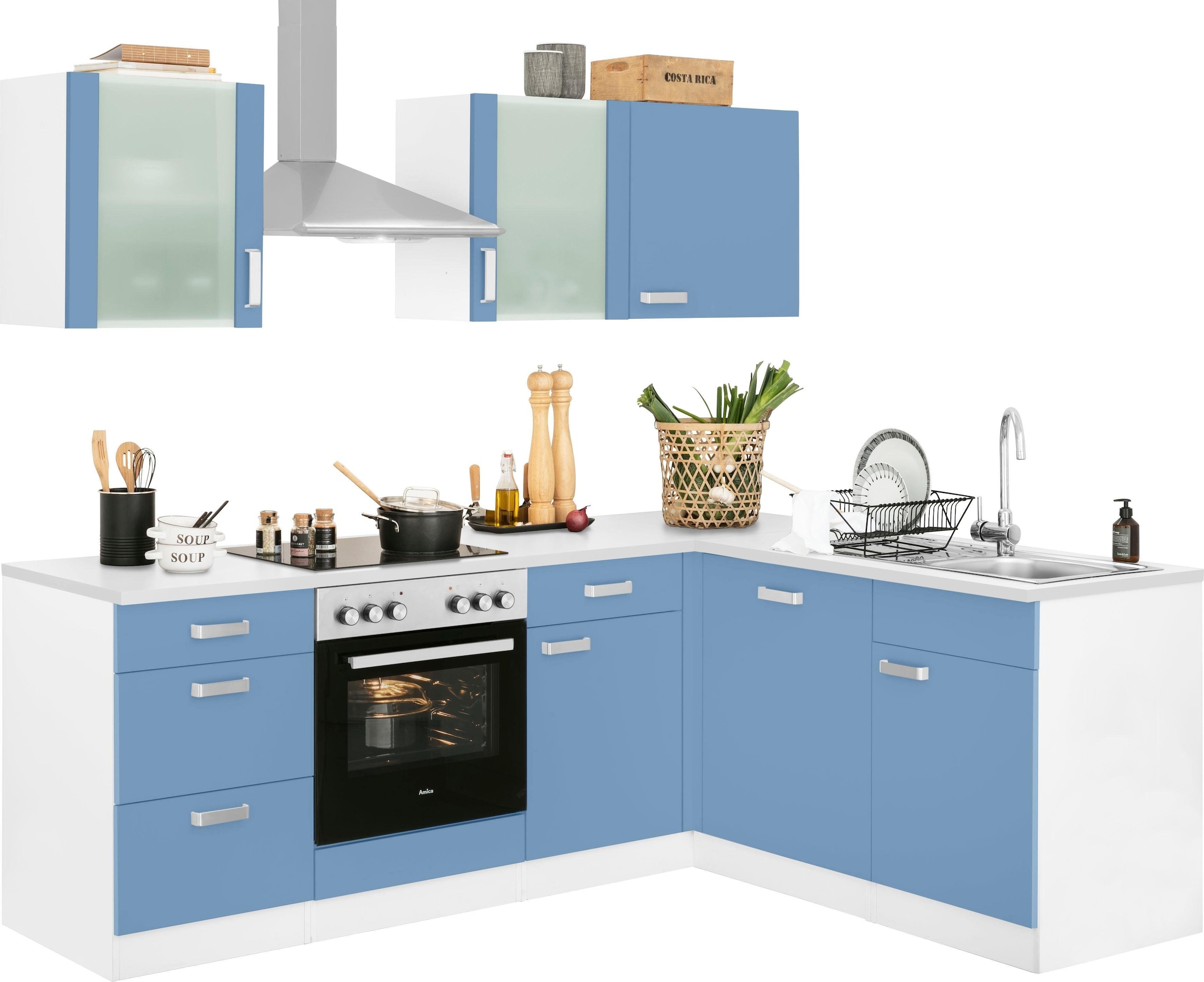 ❤ wiho Küchen Winkelküche »Husum«,ohne E-Geräte Stellbreite 220 x 170 cm  kaufen im Jelmoli-Online Shop