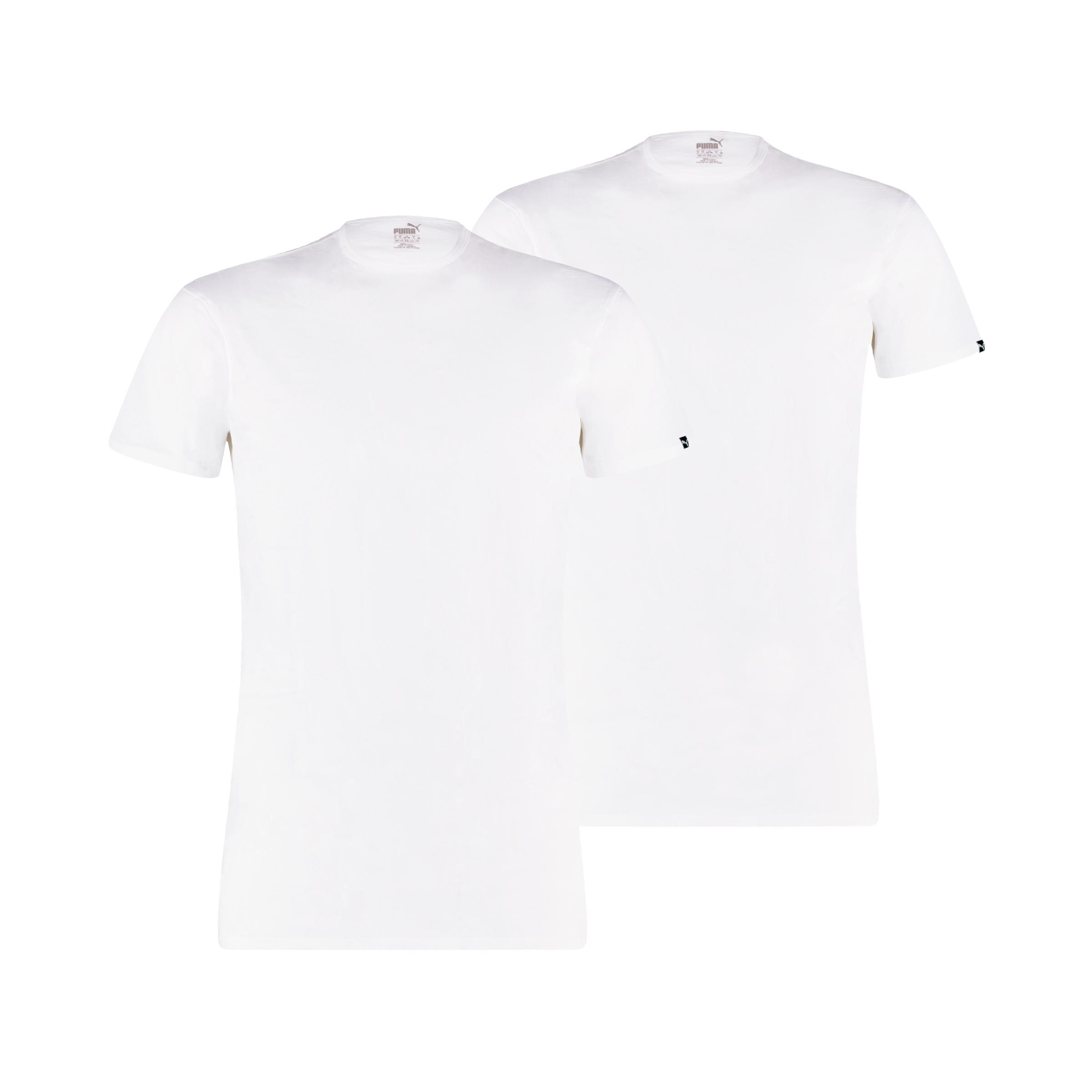 PUMA T-Shirt 2er-Pack, Rundhalsausschnitt, Kurzarm, Regular Fit, elastisch