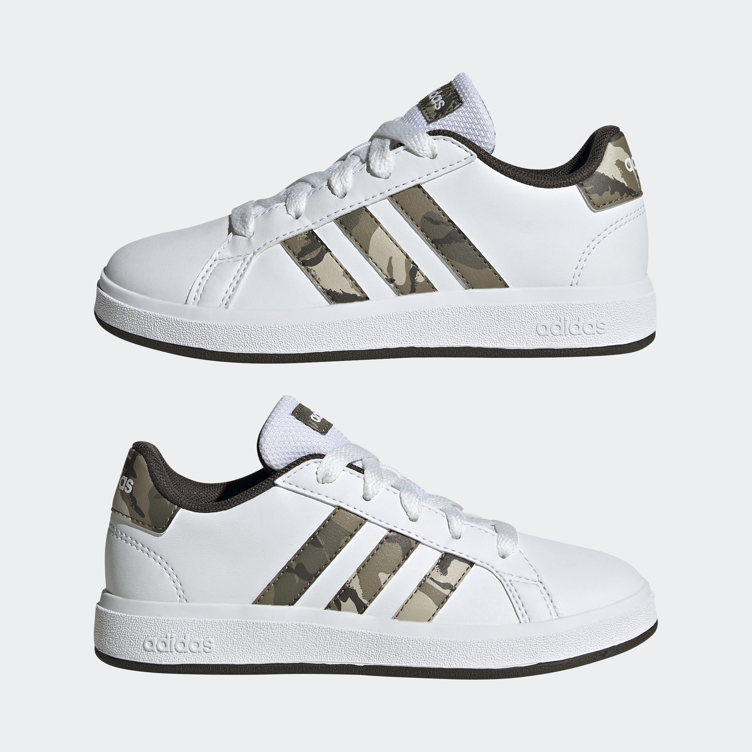 adidas Sportswear Sneaker »GRAND COURT 2.0 KIDS«, Design auf den Spuren des adidas Superstar