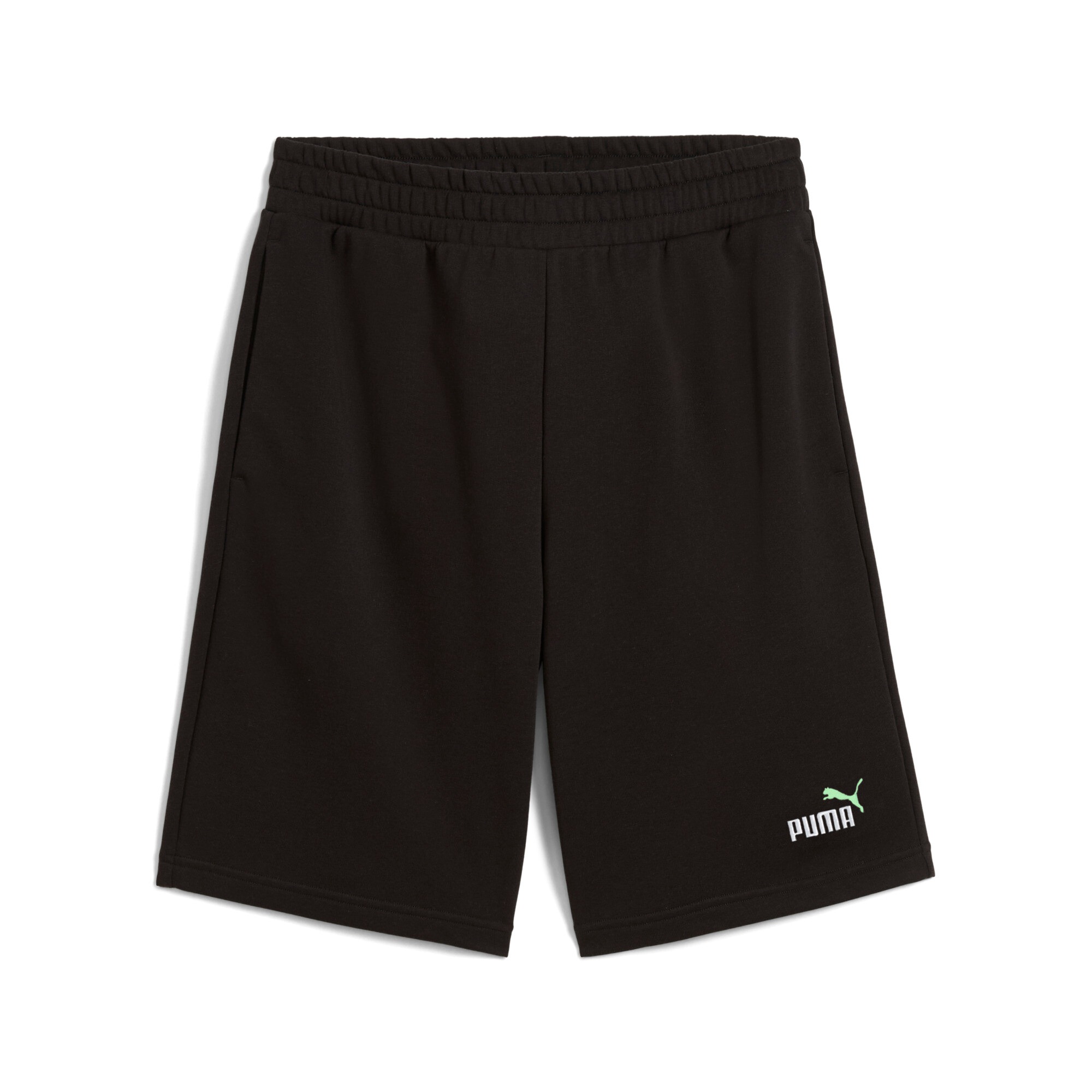 PUMA Trainingsshorts »ESS 2 COLOR NO. 1 LOGO SHORTS 10" TR« mit Eingrifftaschen, elastischer Bund mit innenliegendem Kordelzug