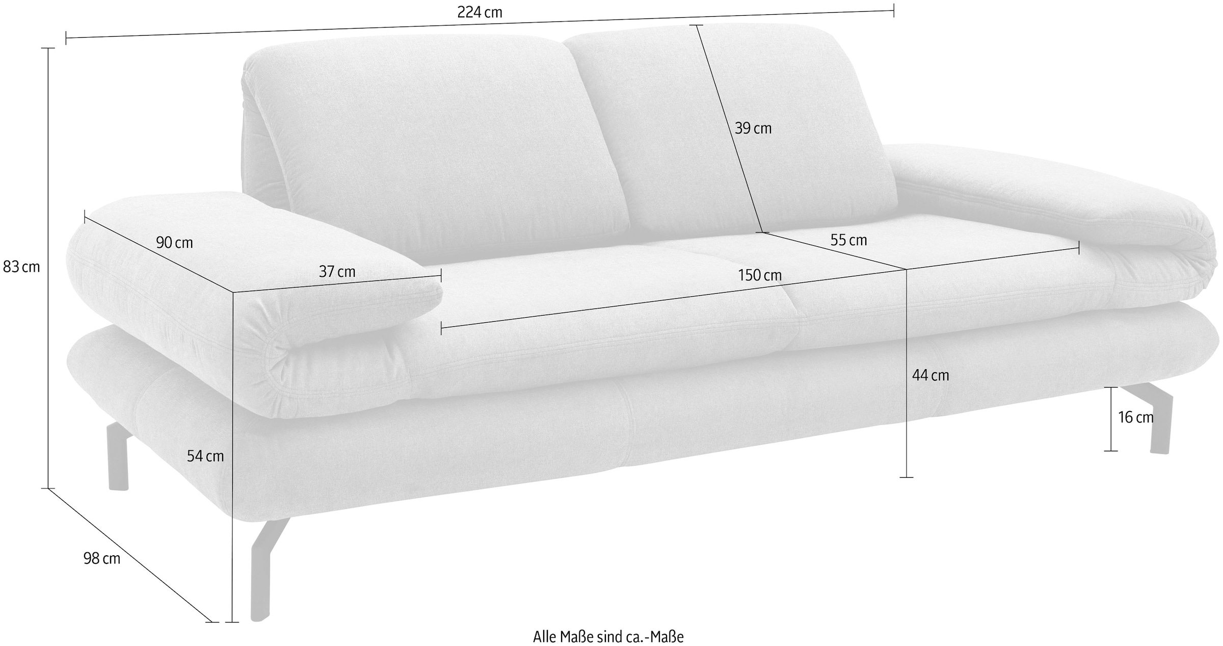 LOOKS by Wolfgang Joop 2-Sitzer »LOOKS by Wolfgang Joop 2-Sitzer-Sofa >>LOOKS XIII