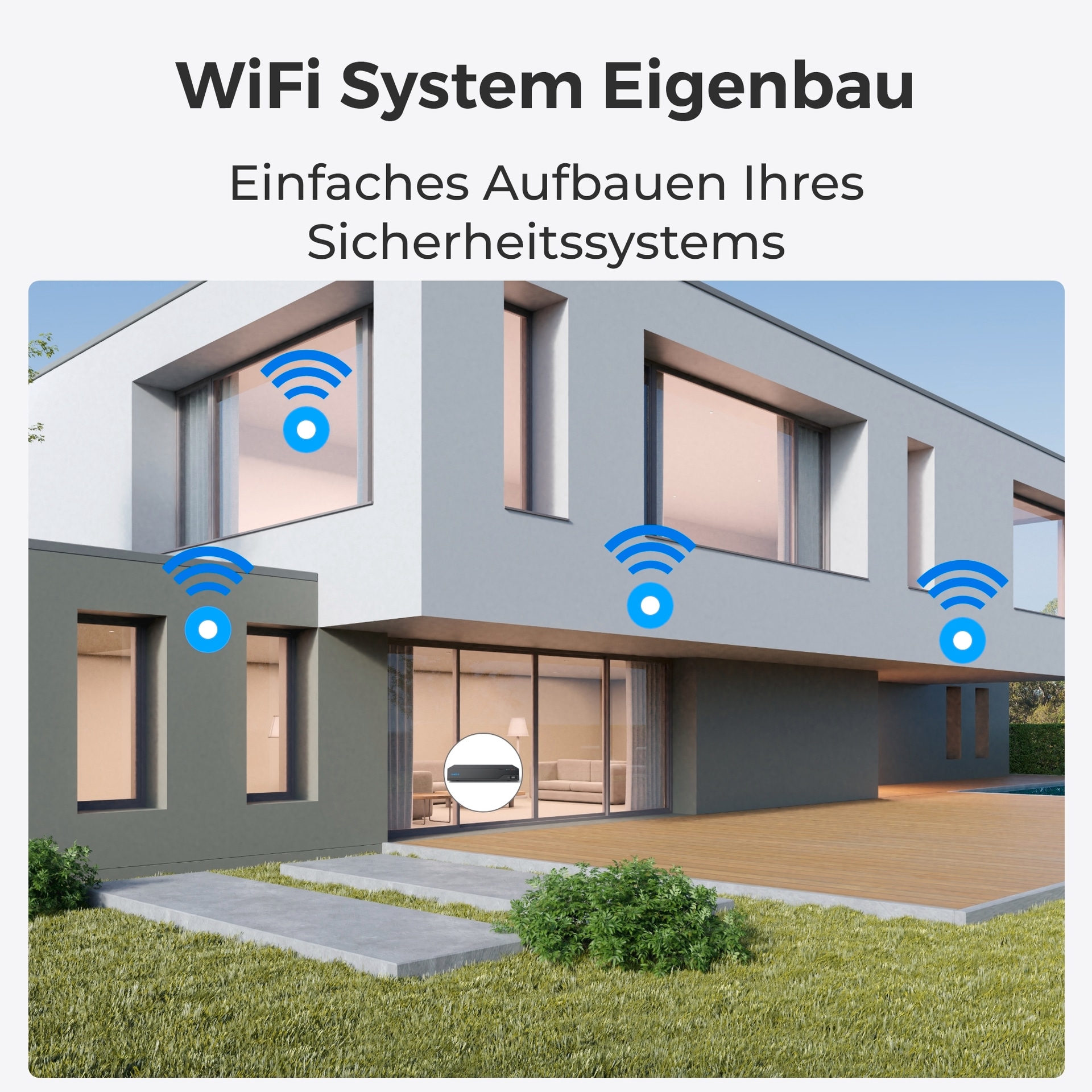 Reolink Überwachungskamera »W430 - 4K-Aussenkamera, Next-Gen Wi-Fi 6«, Aussenbereich, 5X optischer Zoom, Personen-/Fahrzeug-/Tiererkennung, Farb-Nachtsicht