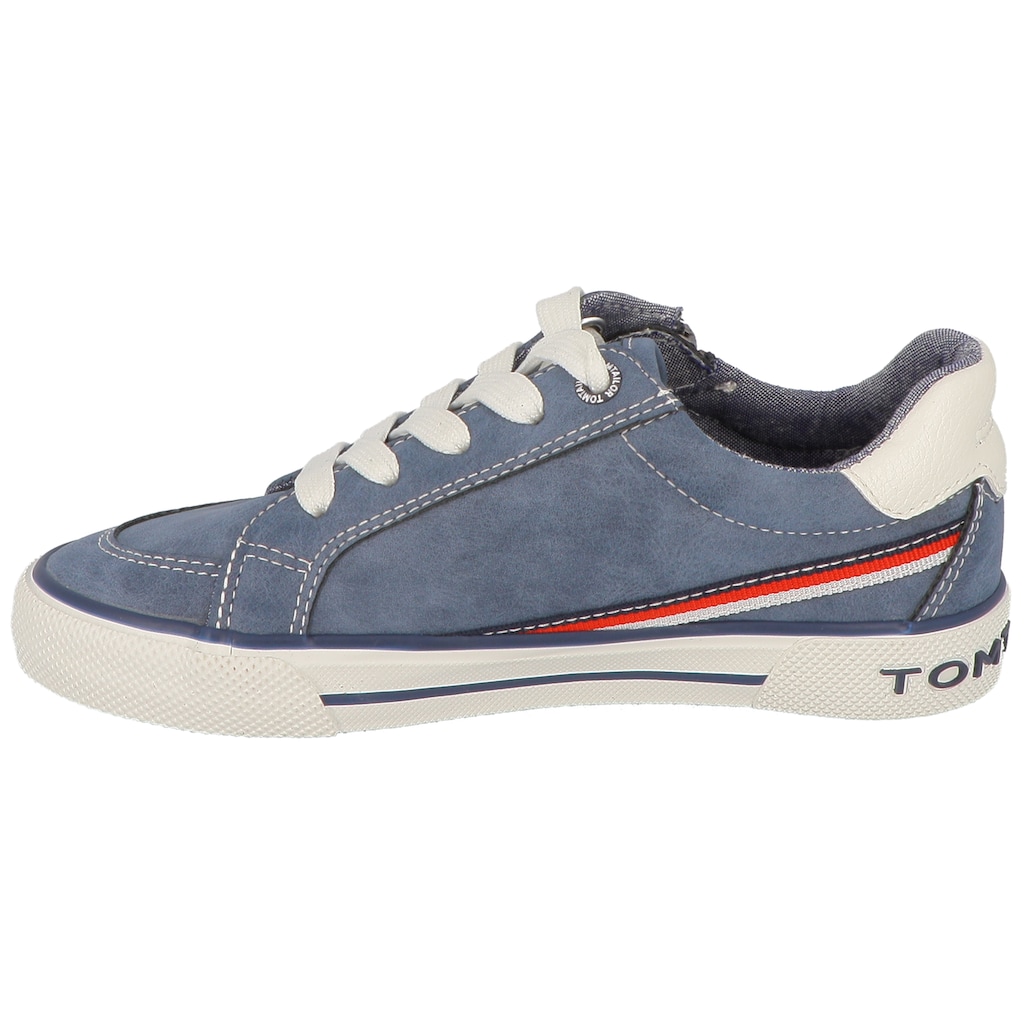 TOM TAILOR Sneaker, mit Aussenreissverschluss, Freizeitschuh, Halbschuh, Schnürschuh
