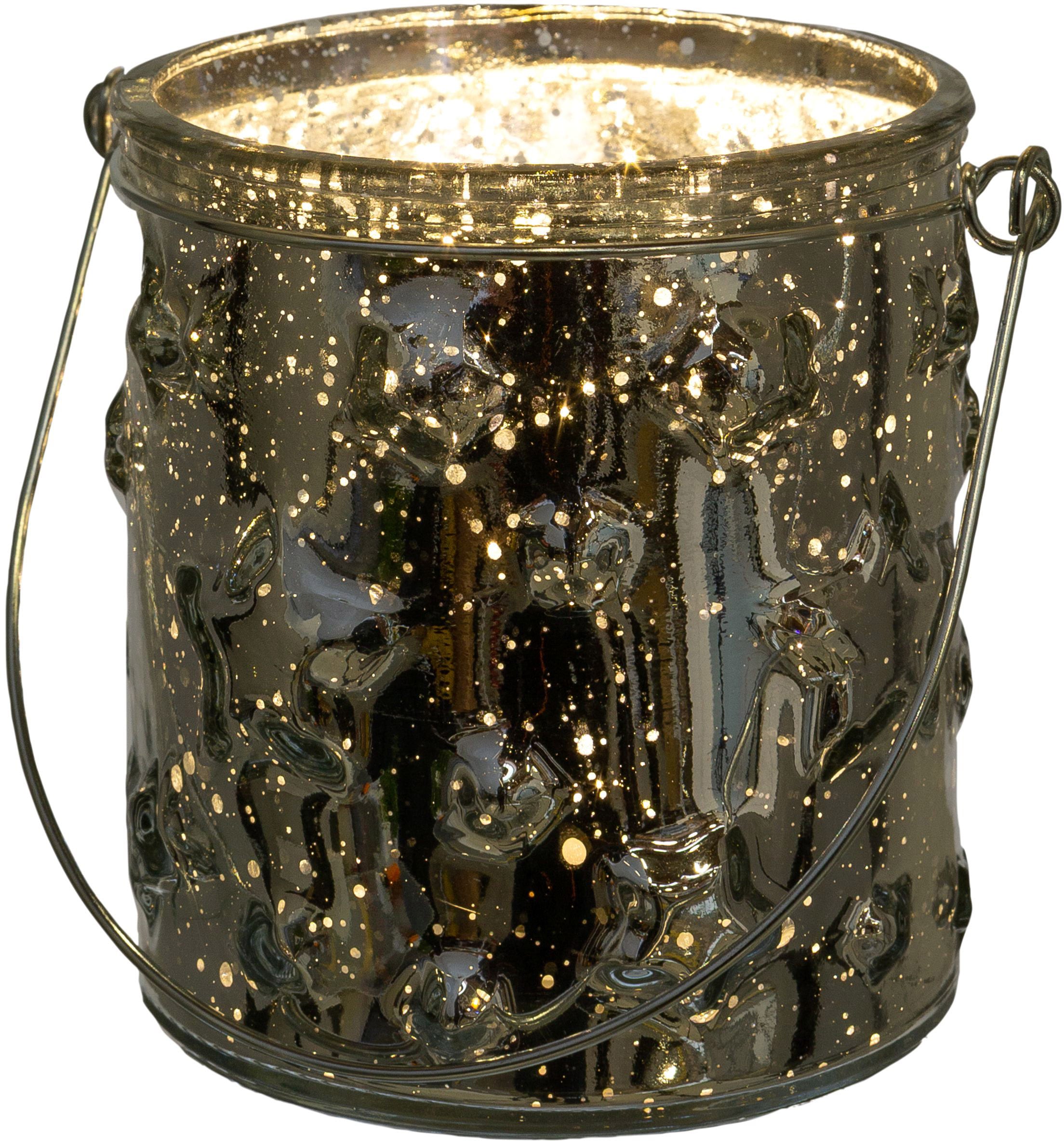 deco (4 Windlicht »Weihnachtsdeko«, online St.), Creativ Glas Stern-Struktur kaufen Jelmoli-Versand | mit