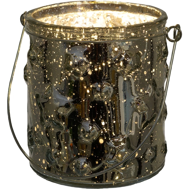 Creativ deco Windlicht »Weihnachtsdeko«, (4 St.), Glas mit Stern-Struktur  online kaufen | Jelmoli-Versand