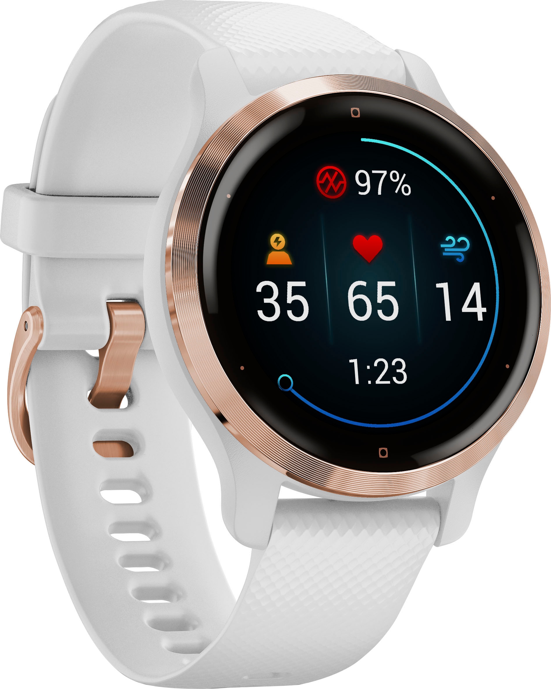 Garmin Smartwatch »Venu 2S«, (2,8 cm / 1,1 Zoll), 8 GB, 25 vorinstallierten Sport-Apps