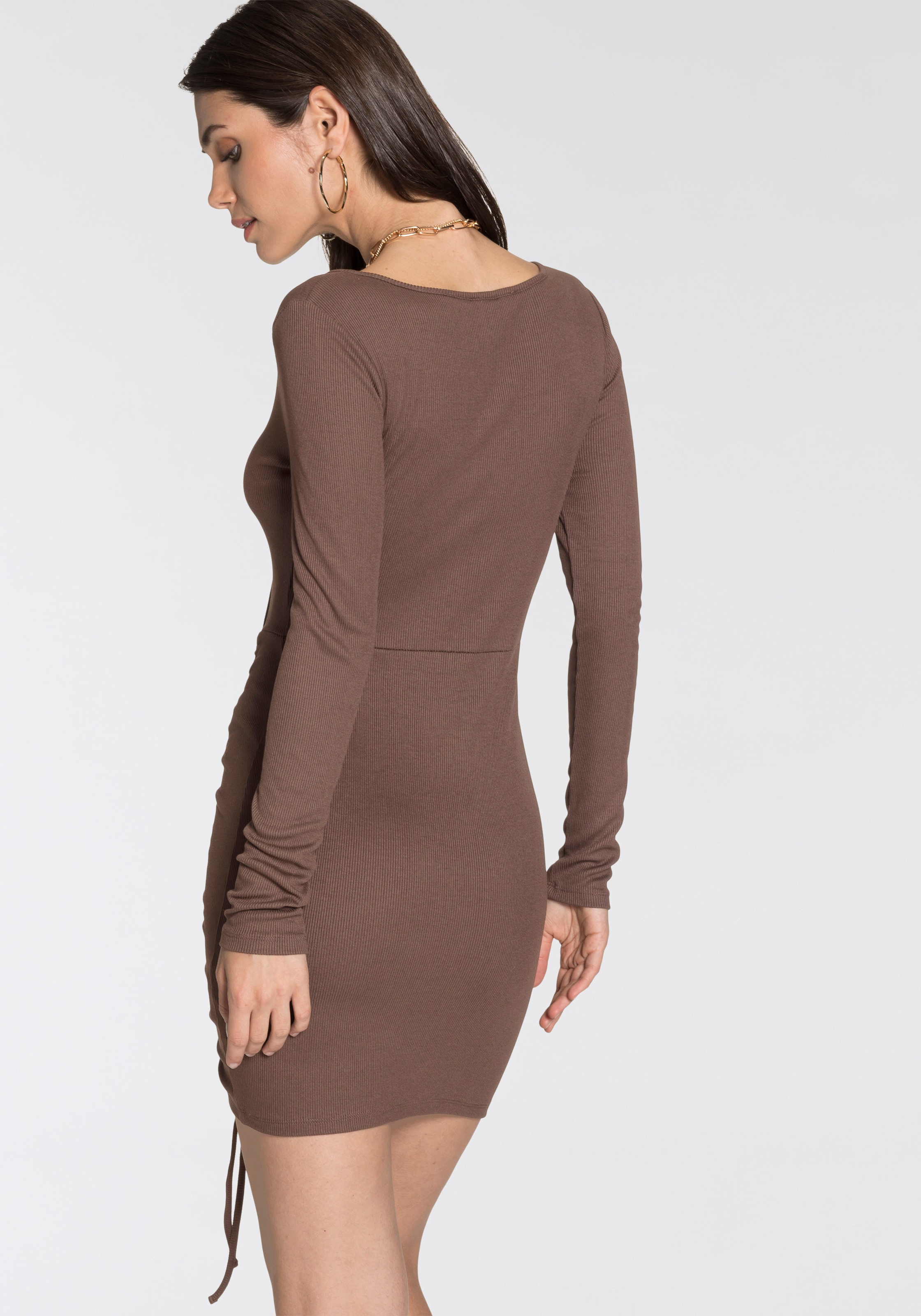 Jelmoli-Versand Jerseykleid, mit Melrose seitlicher online shoppen | Raffung