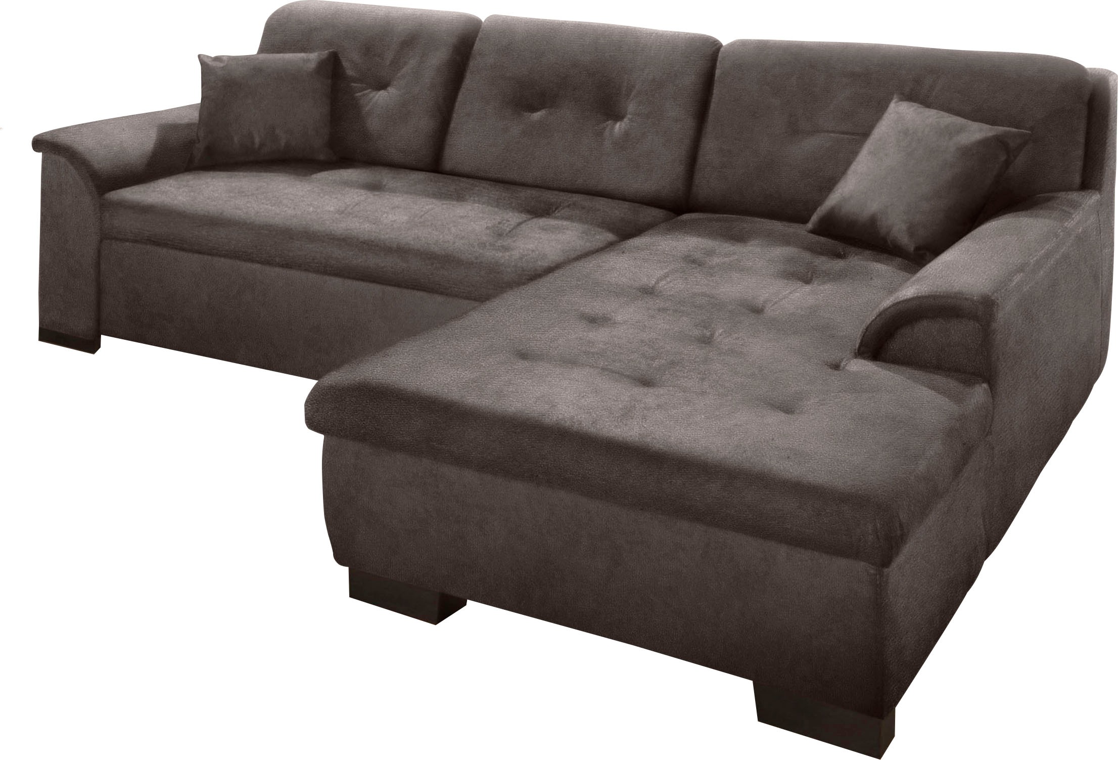 Home affaire Ecksofa "BERGEN 267x178 cm, elegantes Design" whlw. mit Bettfunktion L-Form