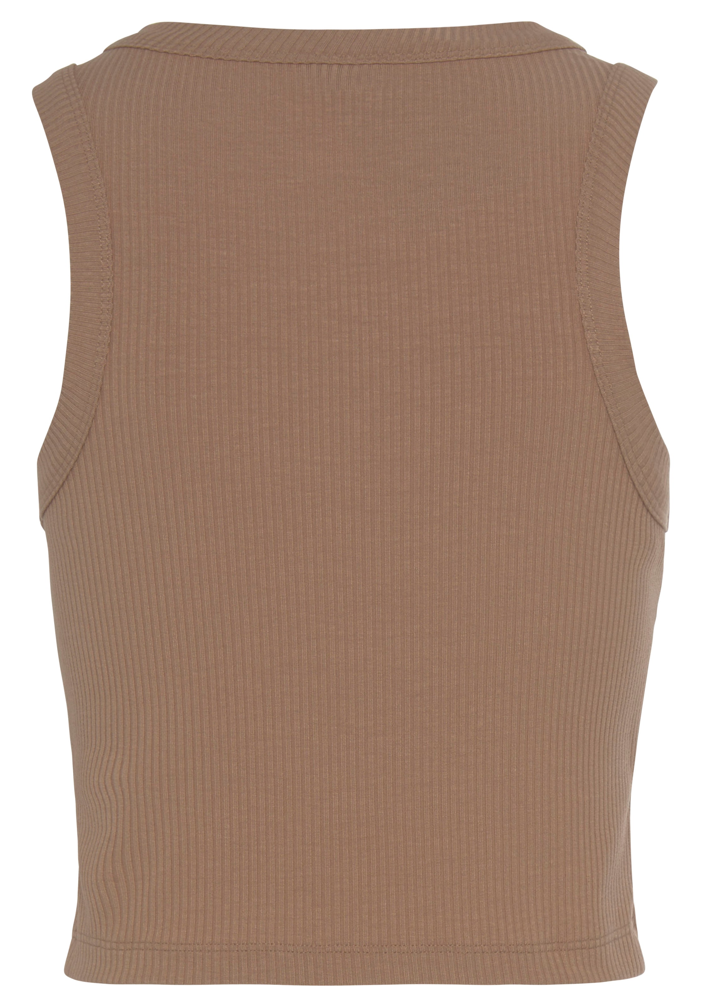 LASCANA Crop-Top, (2er-Pack), aus weicher Rippware, sommerliche Basic Tops