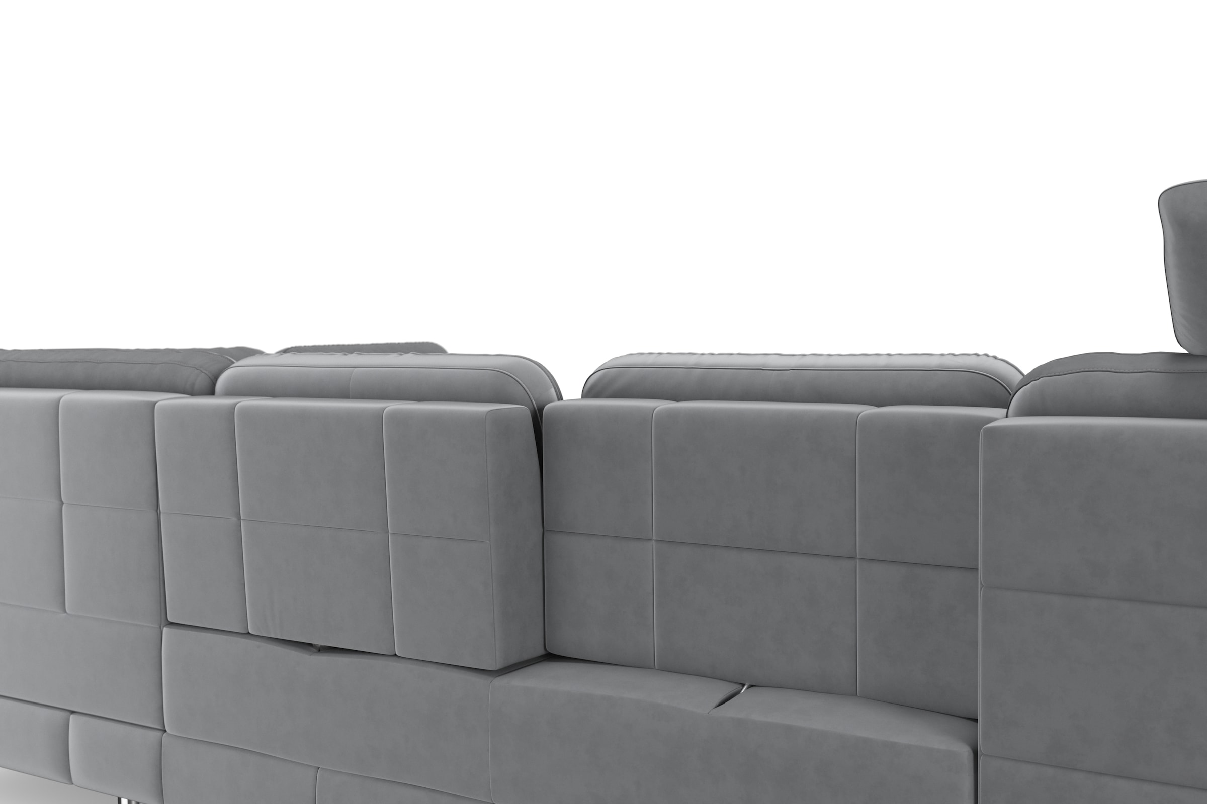sit&more Wohnlandschaft »Bendigo U-Form«, inklusive Sitztiefenverstellung, Bodenfreiheit 12 cm, in 2 Fussfarben