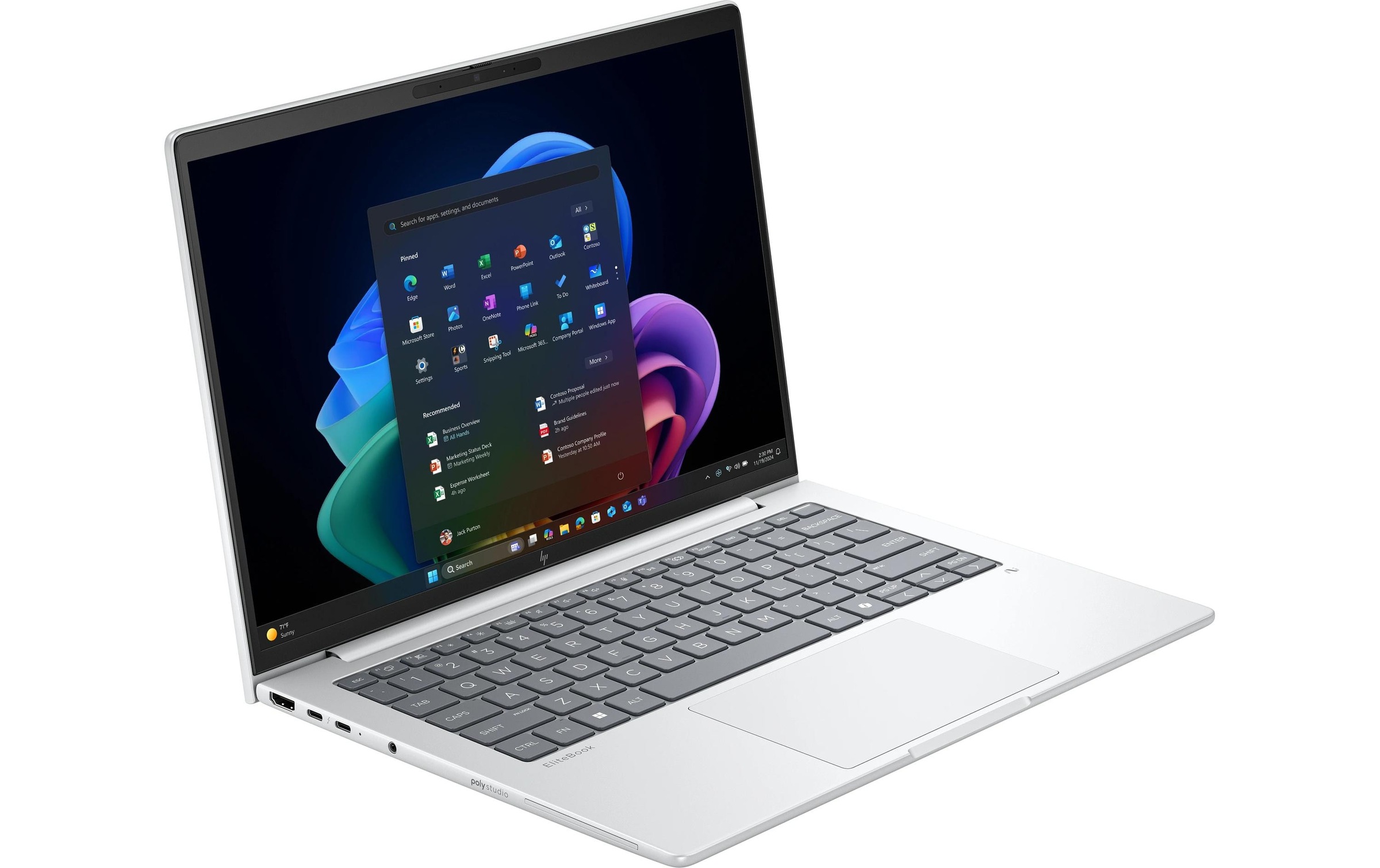 HP Business-Notebook »EliteBook 8 G1a 14 Next Gen AI PC AD4F6ET HP SureView 5«, / 14 Zoll, AMD, Ryzen, Radeon