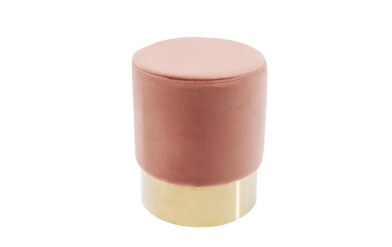 KARE Hocker »Cherry Ø 35 cm Polyester, Rosé« kaufen