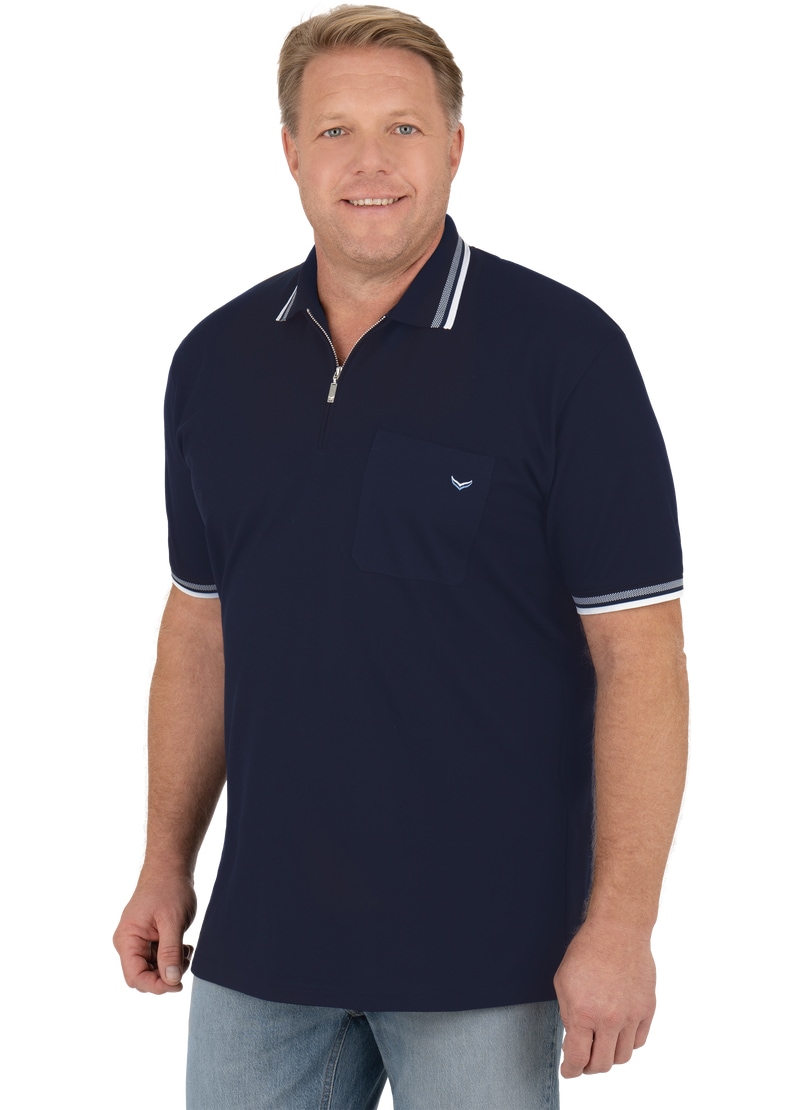Trigema Poloshirt »TRIGEMA Poloshirt mit Reissverschluss«, (1 tlg.)