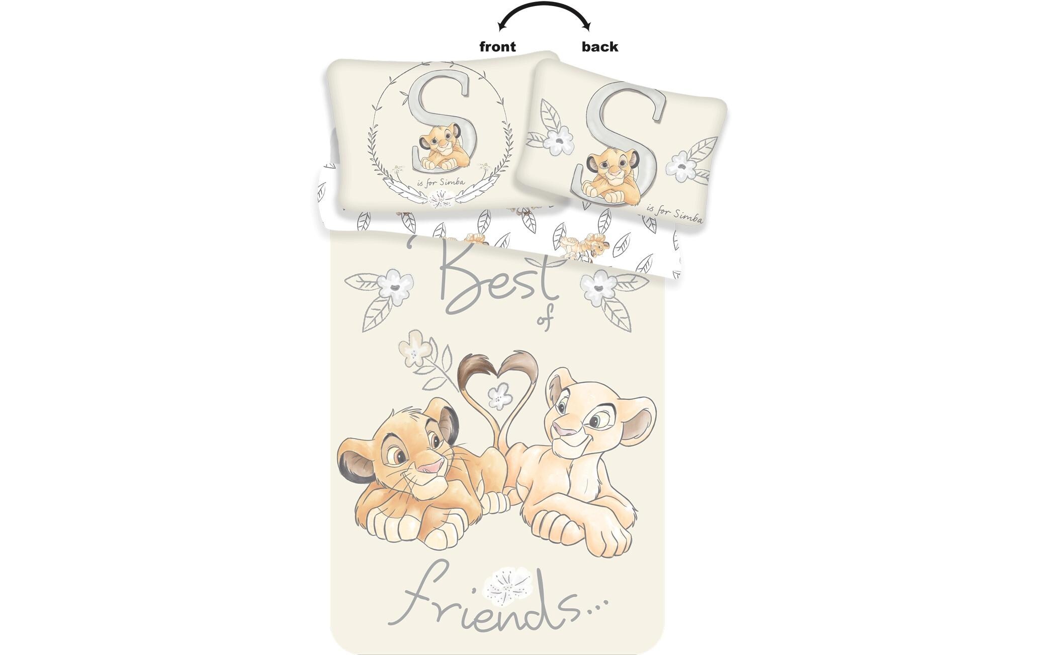 Kinderbettwäsche »Jerry Fabrics Lion King 100 x 135 cm + 40 x 60 cm«