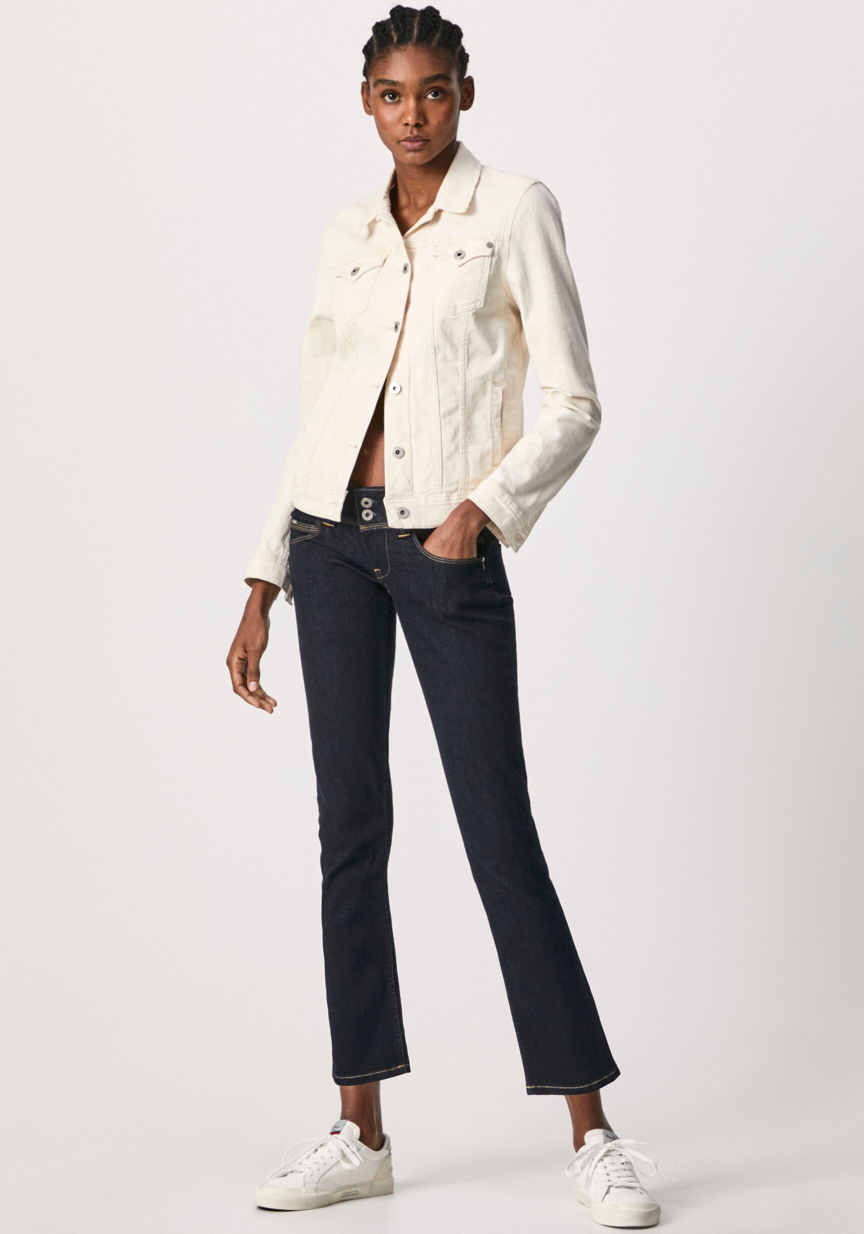 Pepe Jeans Straight-Jeans »VENUS«, mit Badge