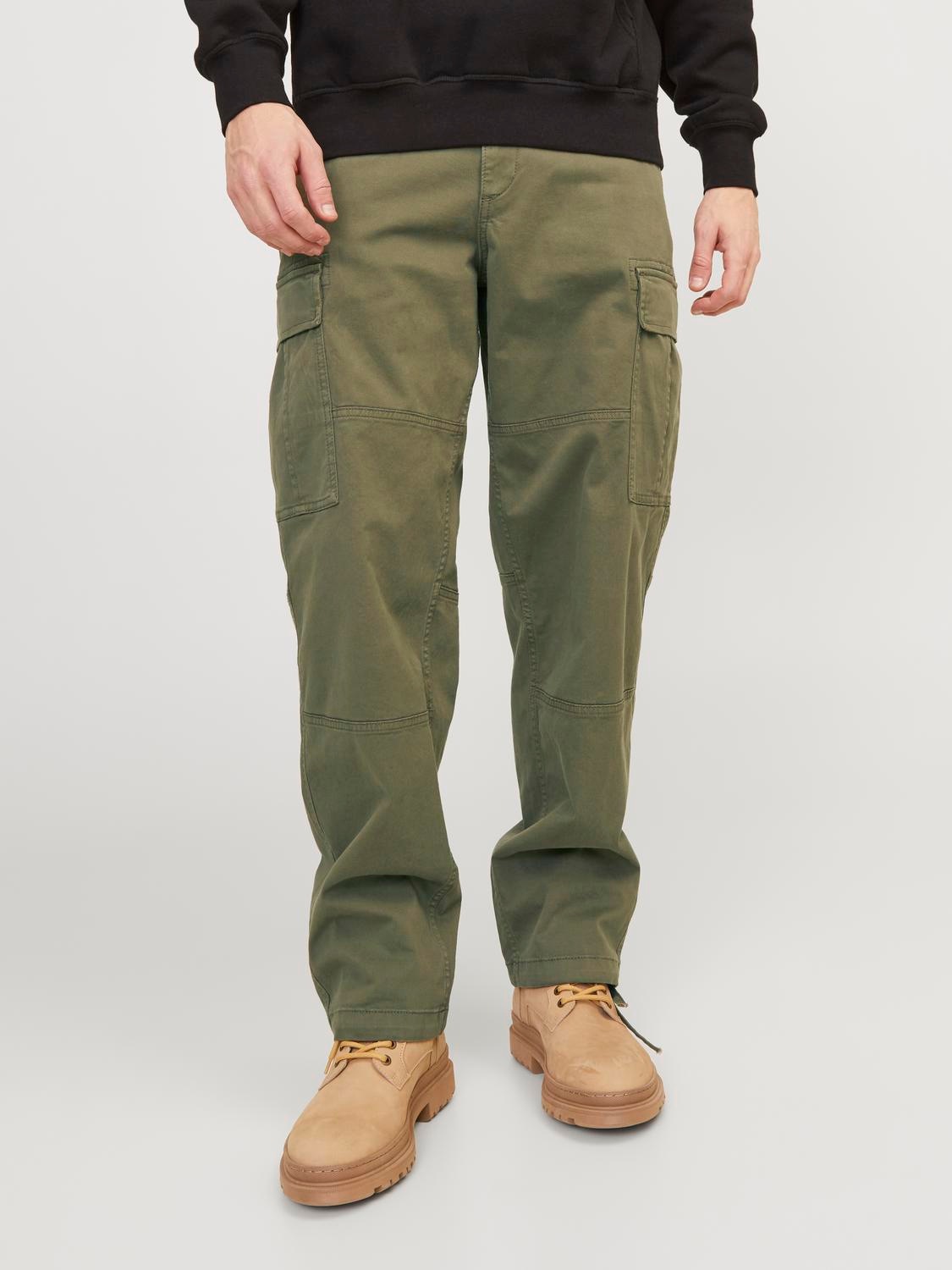 JACK & JONES Jpstkarl Jjharlow Cargo Noos broek voor heren, Zwart, 36W / 32L : Jack & Jones