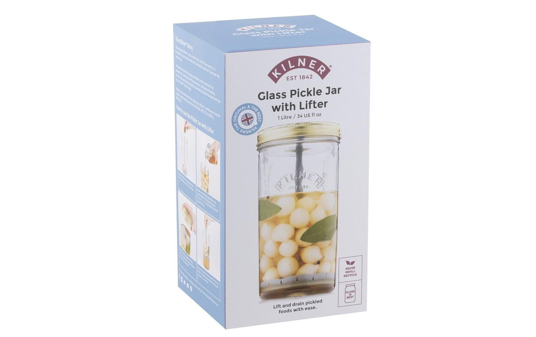 KILNER Einmachglas »mit Heber 1000 ml, 1 Stück«, (1 tlg.)
