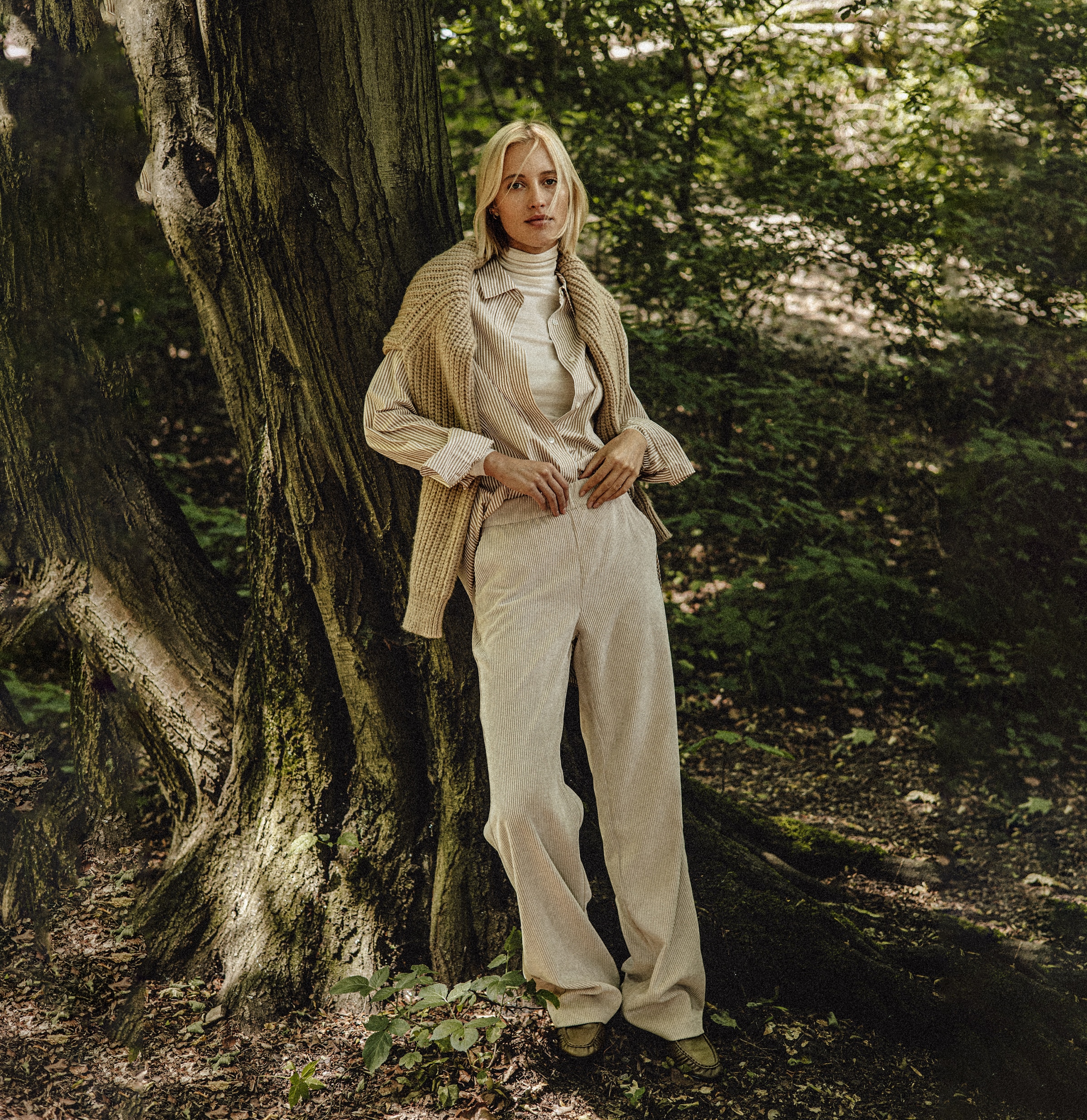 MAC Cordhose »CHIARA«, mit weitem Bein