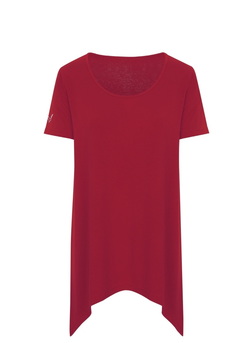 Trigema T-Shirt »TRIGEMA Long-Shirt mit kaufen bei edlen Schweiz Jelmoli-Versand Strass-Steinen« online