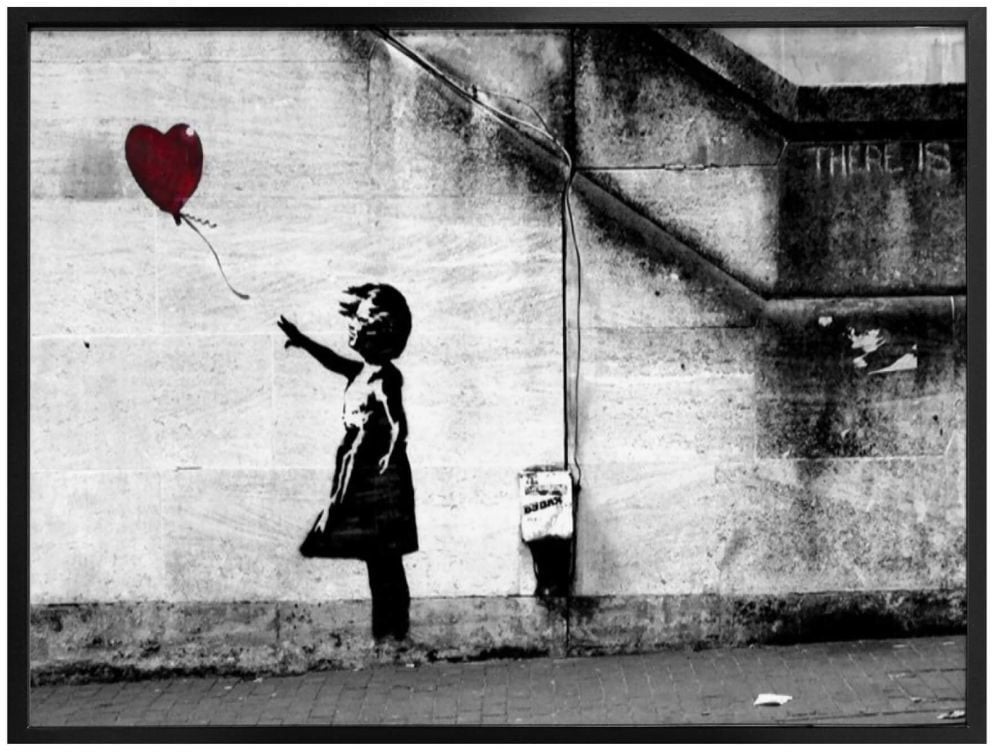Wall-Art Poster »Graffiti Bilder Girl with balloon«, Menschen, (1 St.),  Poster, Wandbild, Bild, Wandposter online shoppen | Jelmoli-Versand