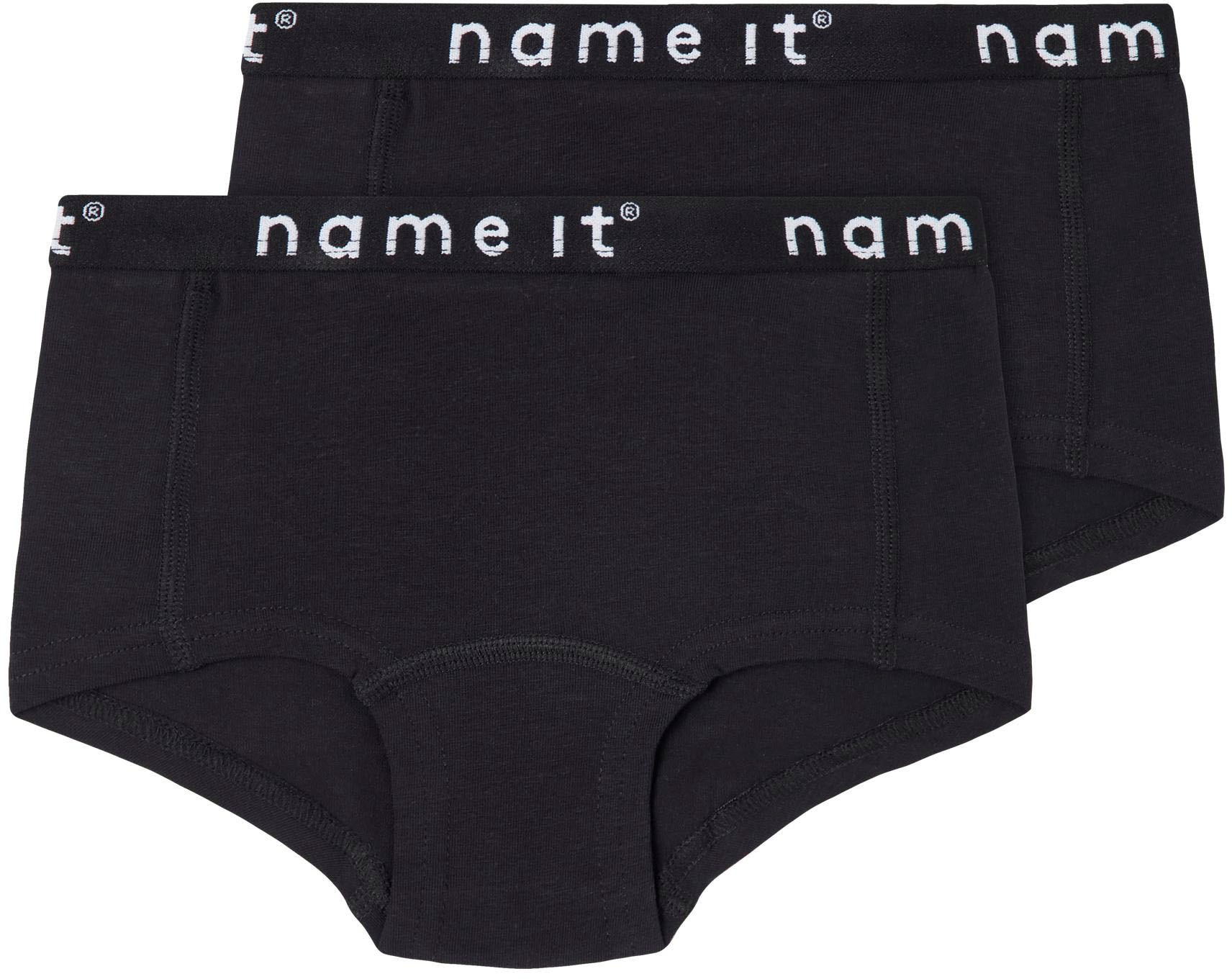 Name It Hipster »NKFHIPSTER für Mädchen mit Logobund im Doppelpack« Packung, 2 Stk. unifarben, casual, regular fit, Baumwollmischung, Jersey