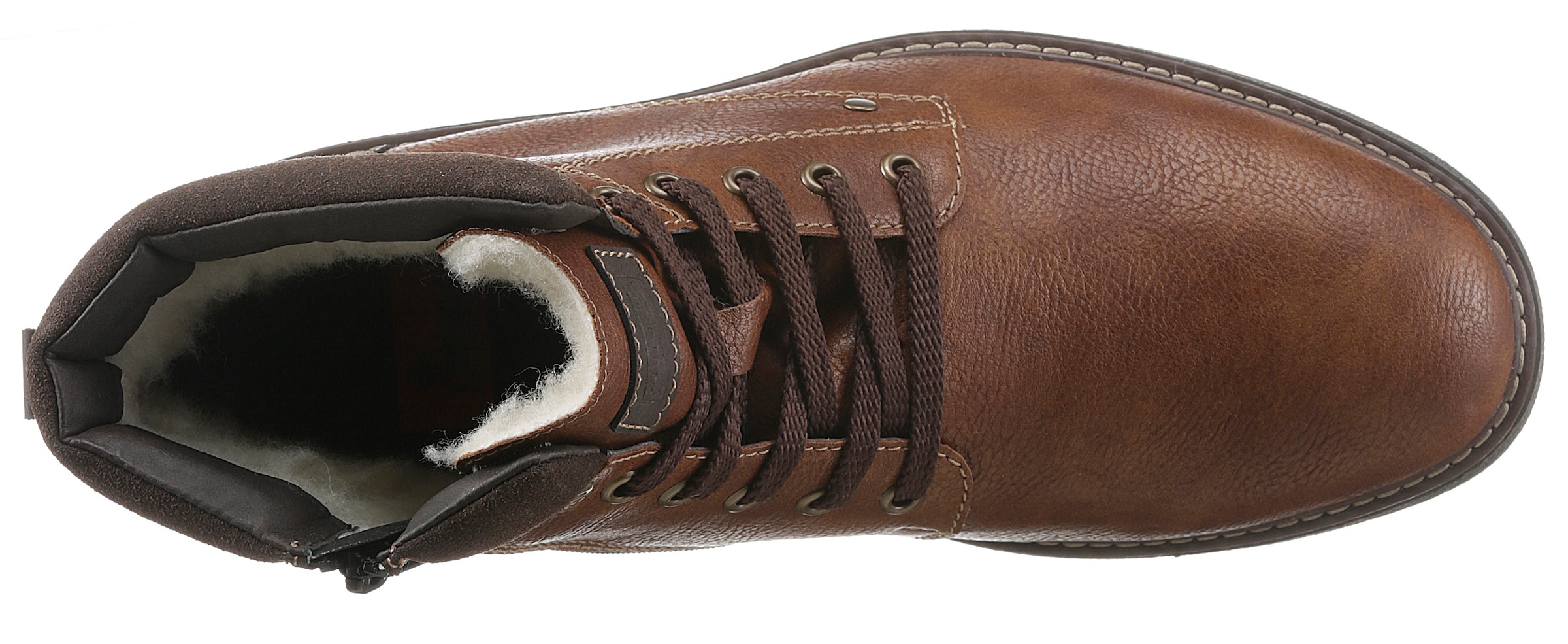 Rieker Schnürboots, mit wärmendem Schurwollfutter