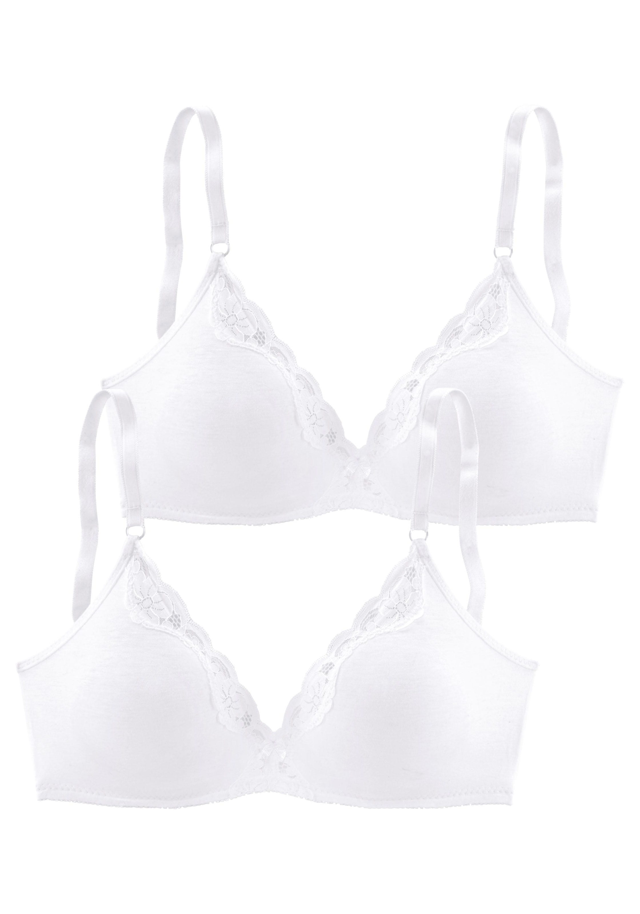 petite fleur Bralette-BH, (Packung, Schweiz Stück), online aus Basic bei kaufen Spitze, mit Baumwolle Dessous ohne Bügel 2 Jelmoli-Versand