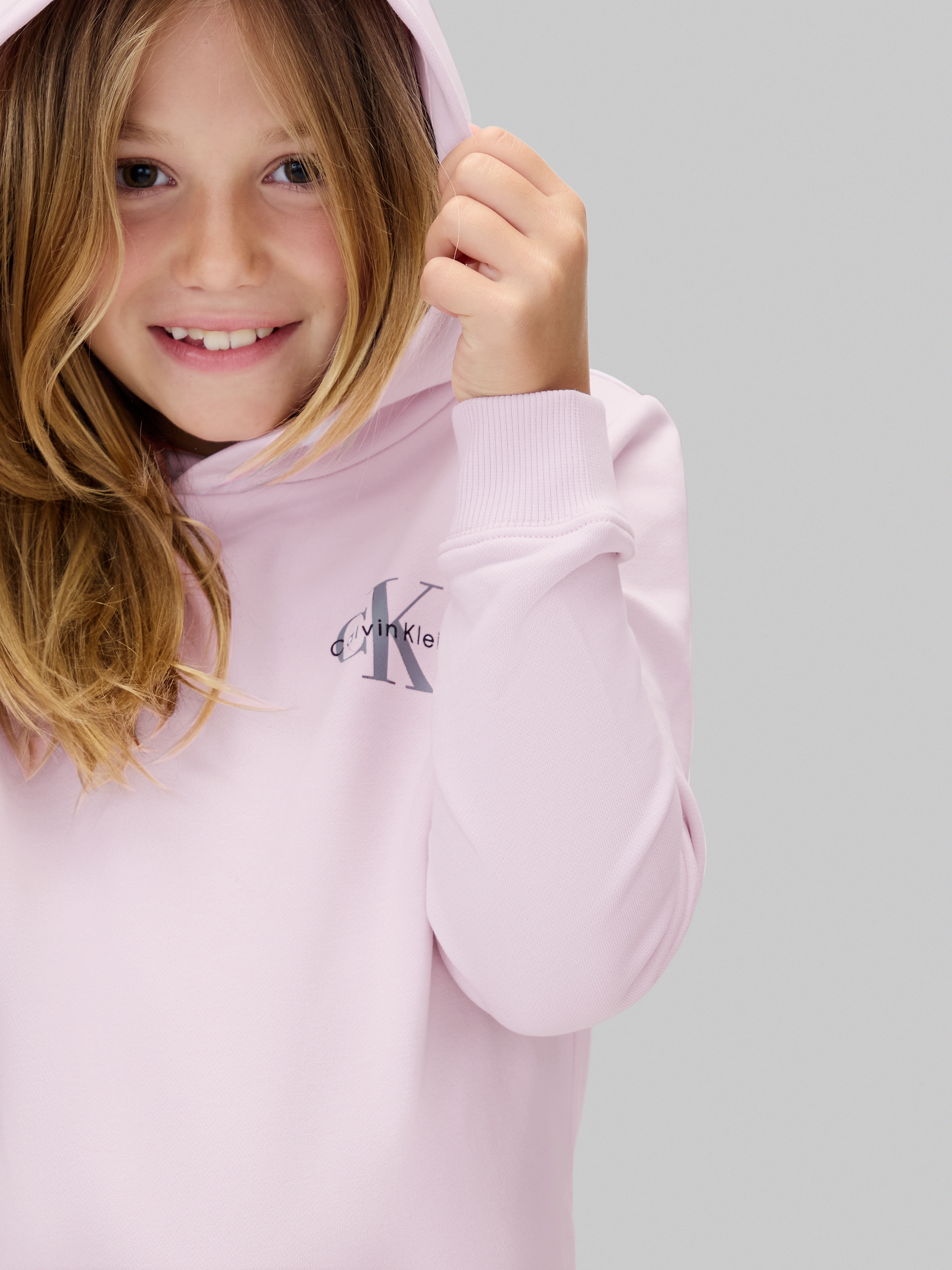 Calvin Klein Jeans Sweatshirt »SMALL MONOGRAM HOODIE«, für Kinder bis 16 Jahre, mit Kapuze