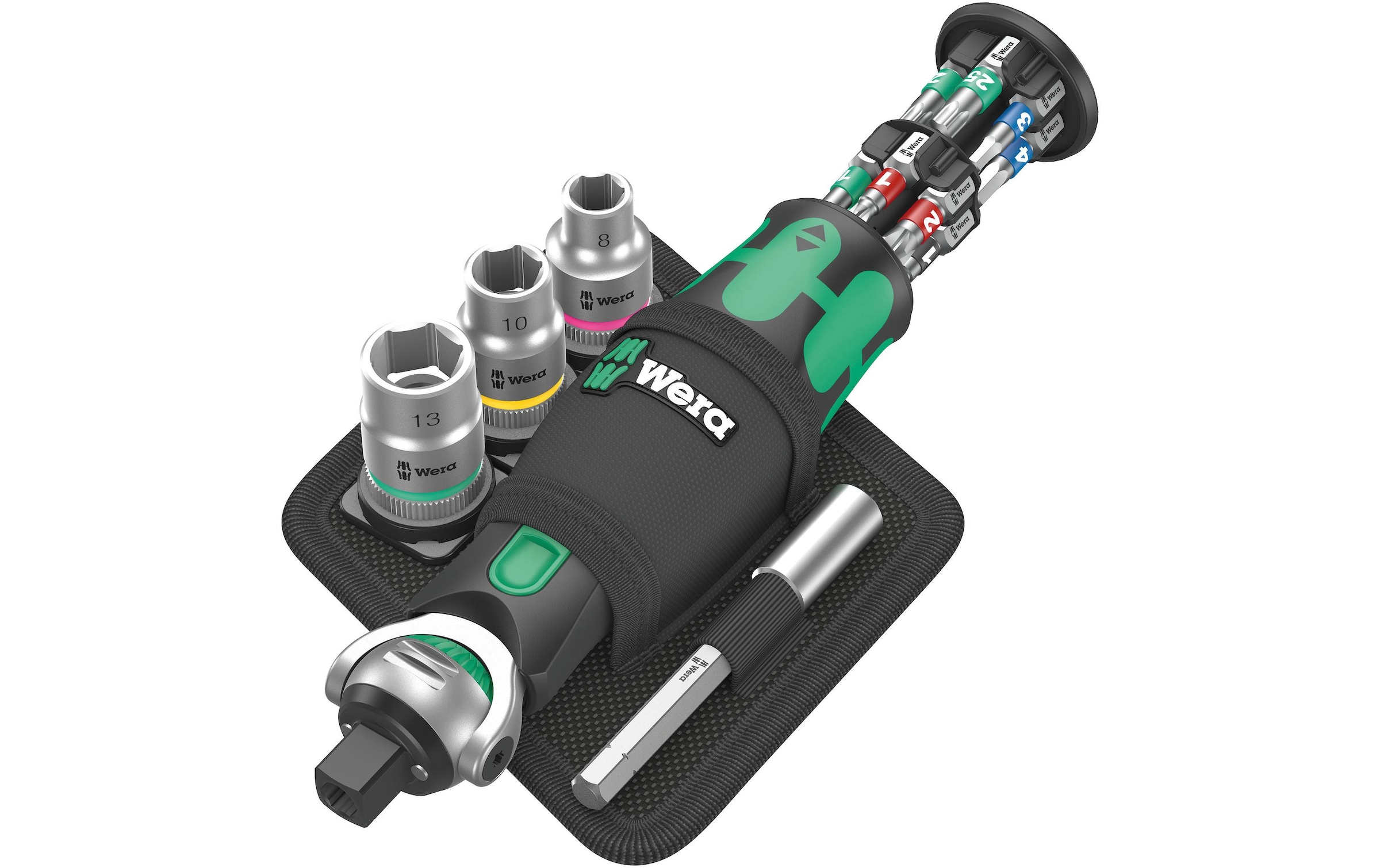 Wera Ratsche »Wera 8009 Zyklop Pocket Set 2«, (18 St.)