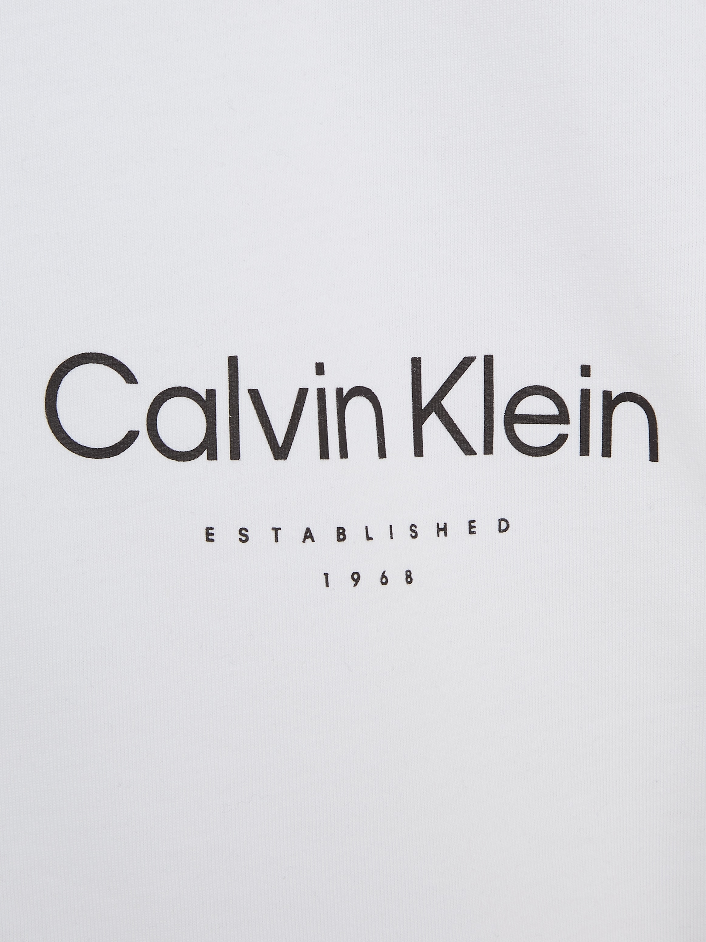 Calvin Klein Big&Tall T-Shirt »BT_OFF PLACEMENT LOGO T-SHIRT«, in grossen Grössen mit Markenlabel