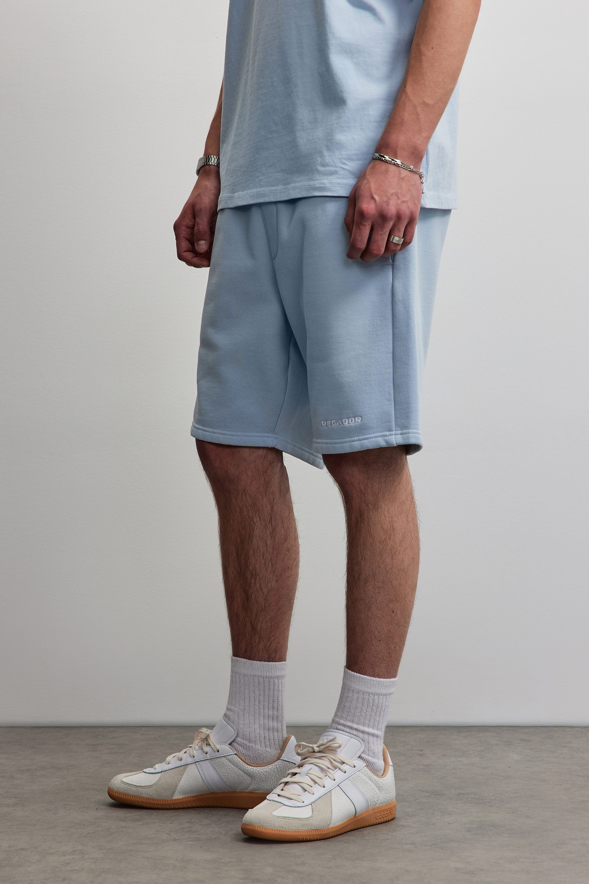 PEGADOR Sweatshorts "LOGO HEAVY SWEAT SHORTS" Baumwollmischung, regular fit
