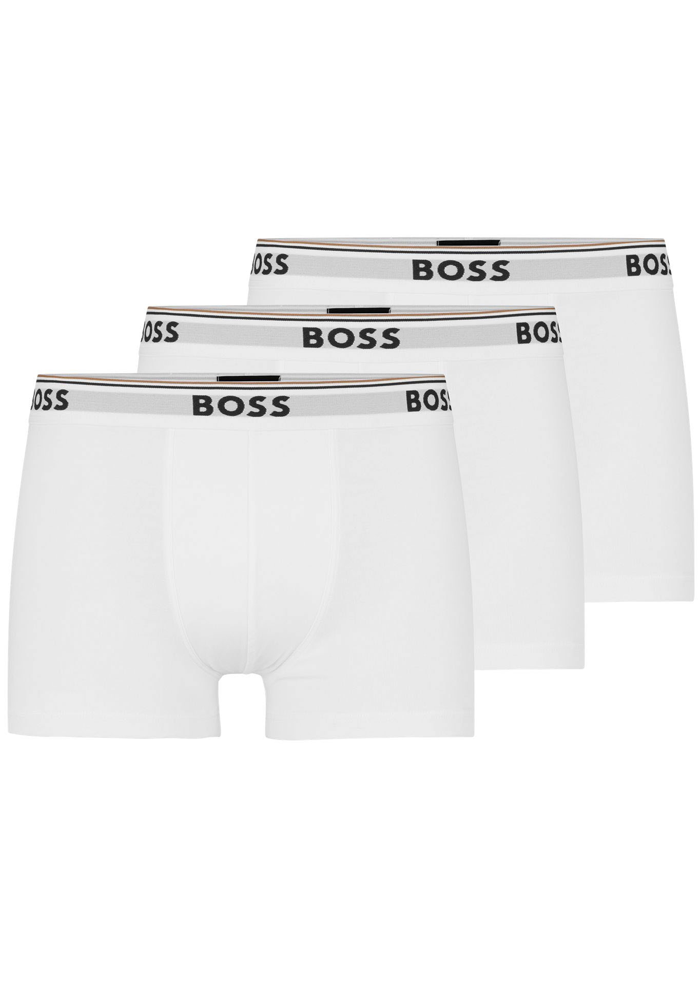 BOSS Boxer, (Packung, 3 St., 3er-Pack), mit BOSS Schriftzug auf dem Bund