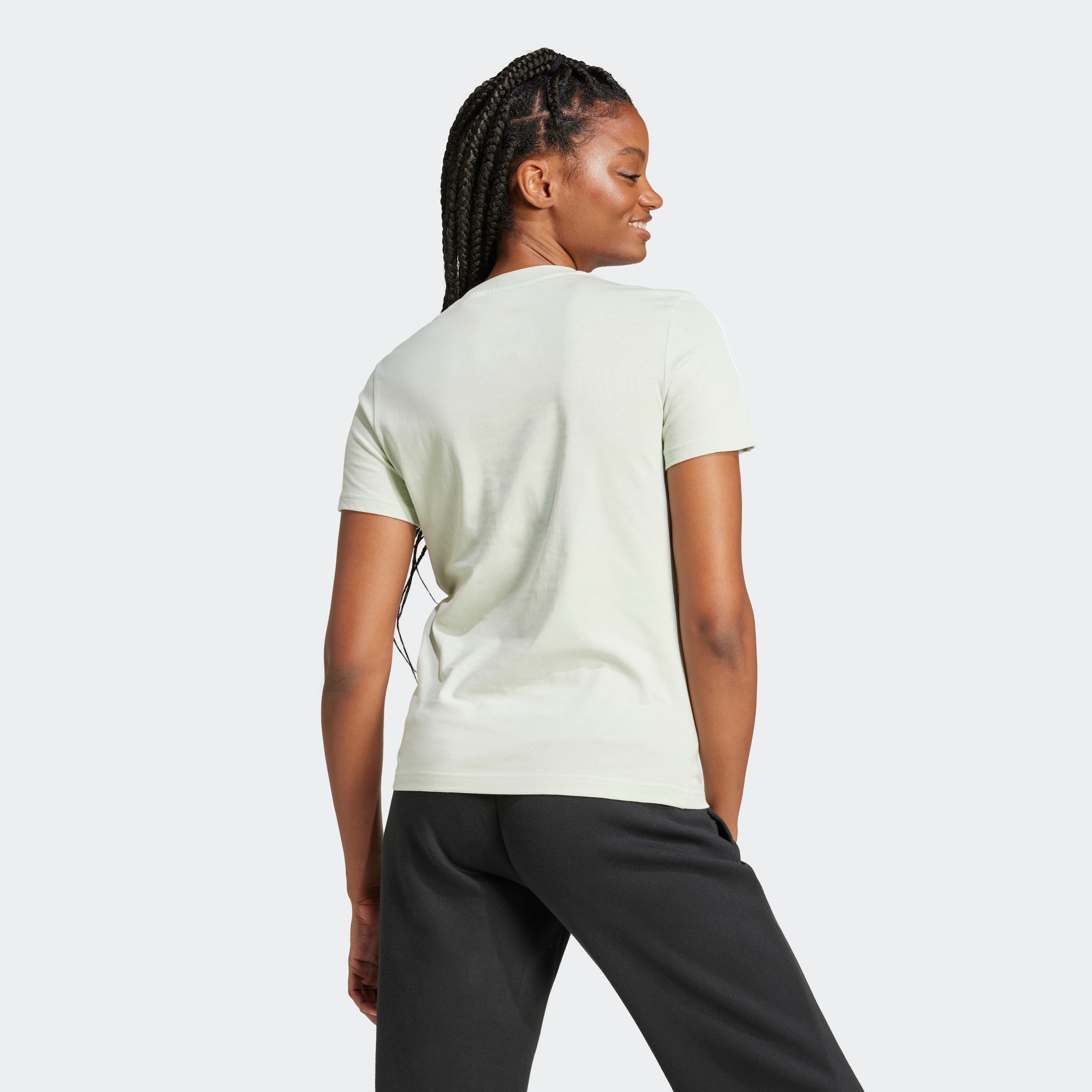 adidas Sportswear T-Shirt »LOUNGEWEAR ESSENTIALS SLIM 3-STREIFEN«