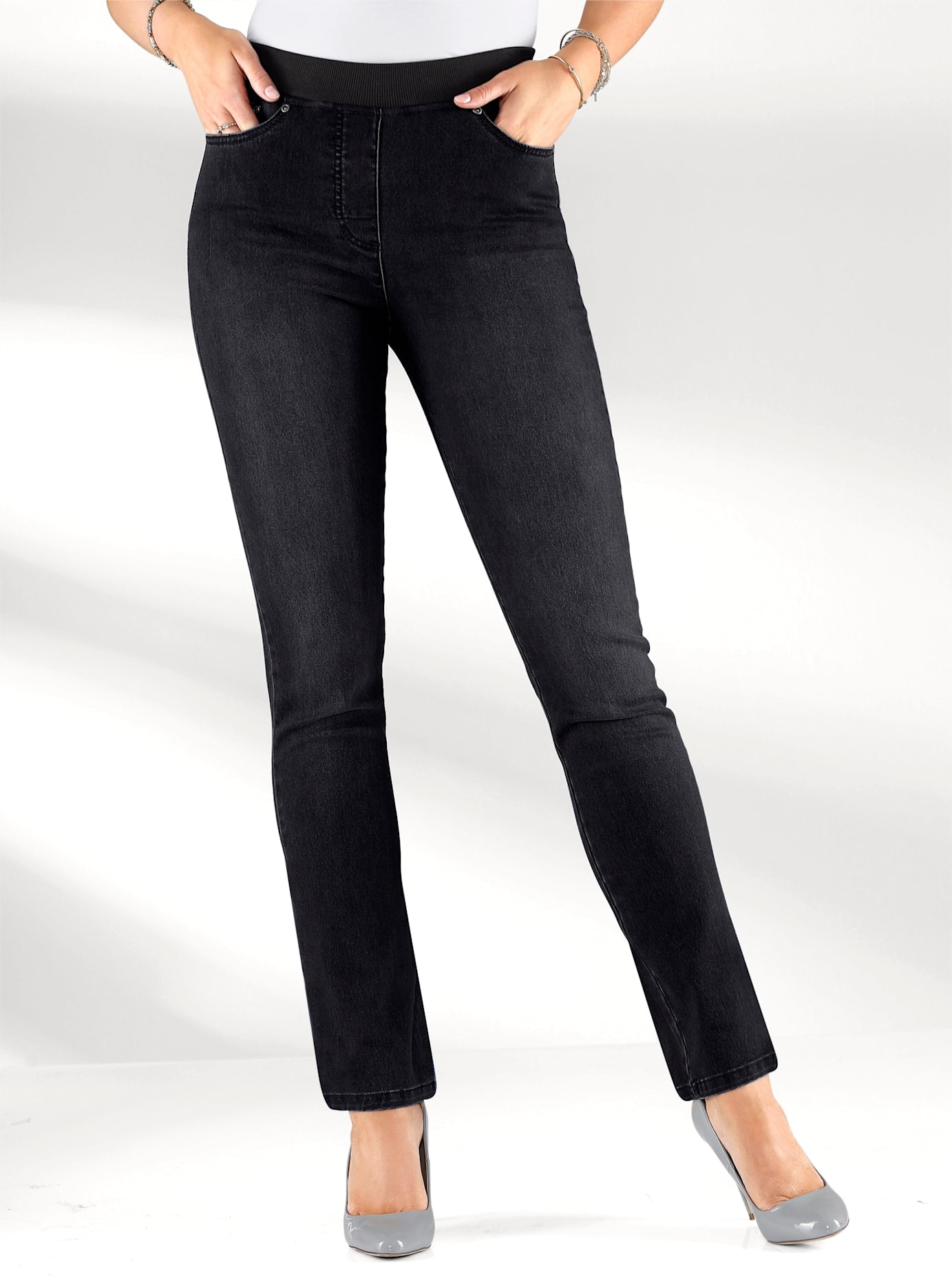 Schlupfjeans, (1 tlg.)