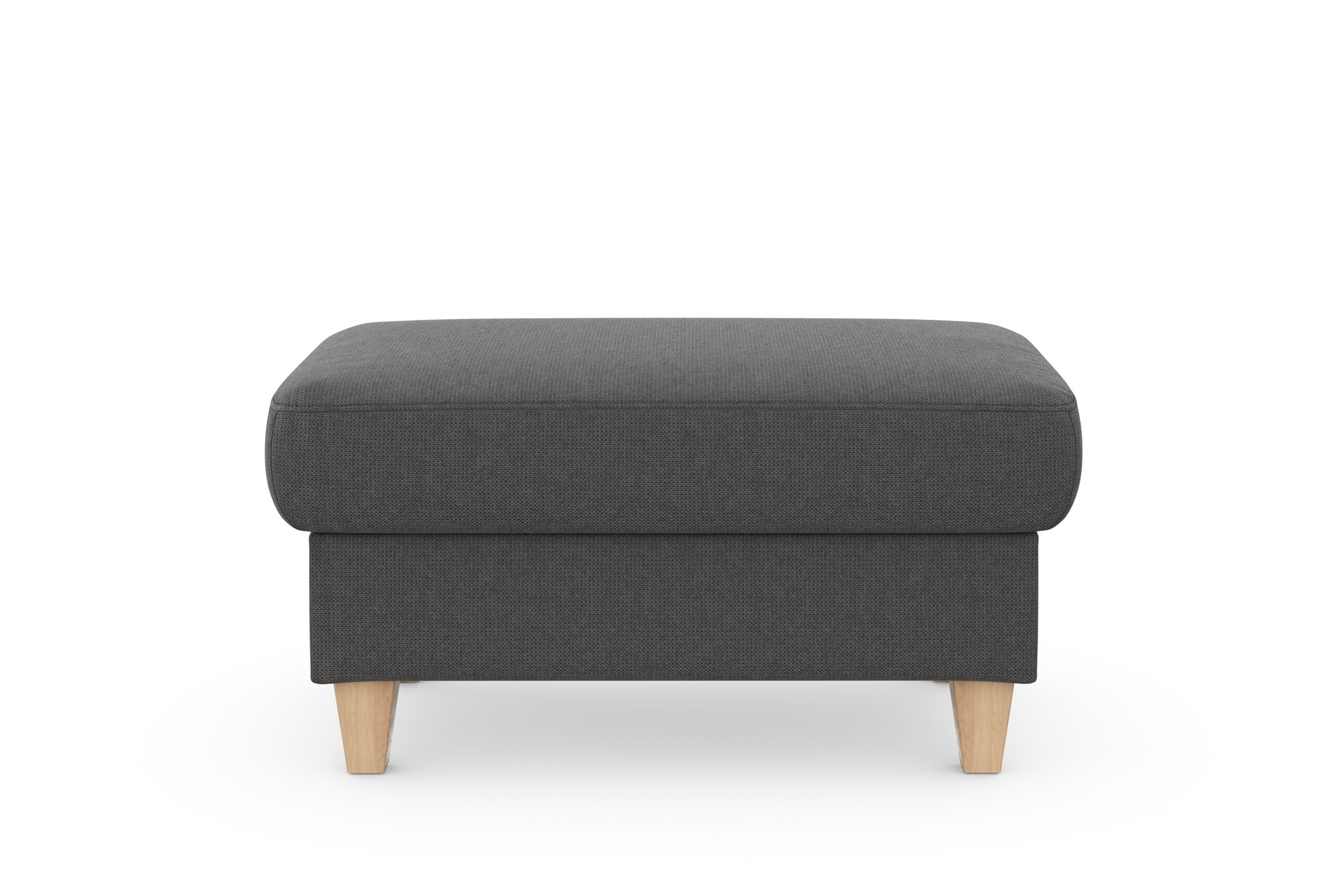 sit&more Stauraumhocker »Farö«, mit Stauraum und Federkern und naturfarbenen Füssen