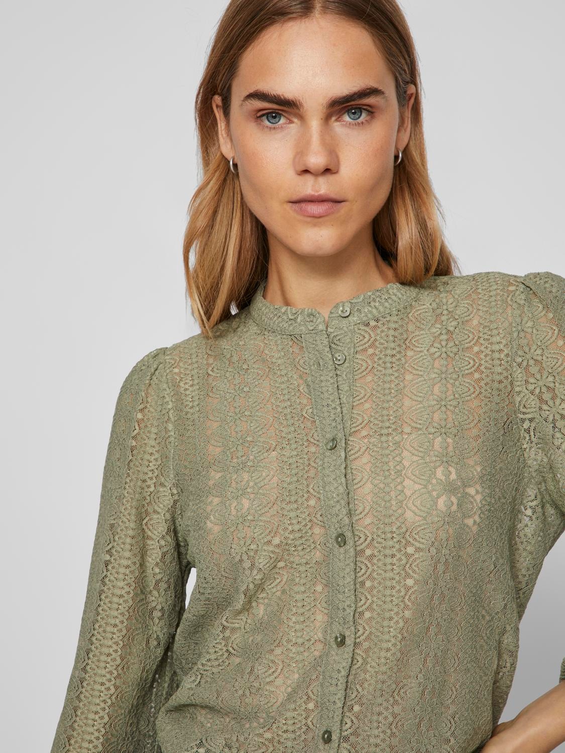 Vila Blusenshirt »VICHIKKA LACE L/S SHIRT- NOOS«