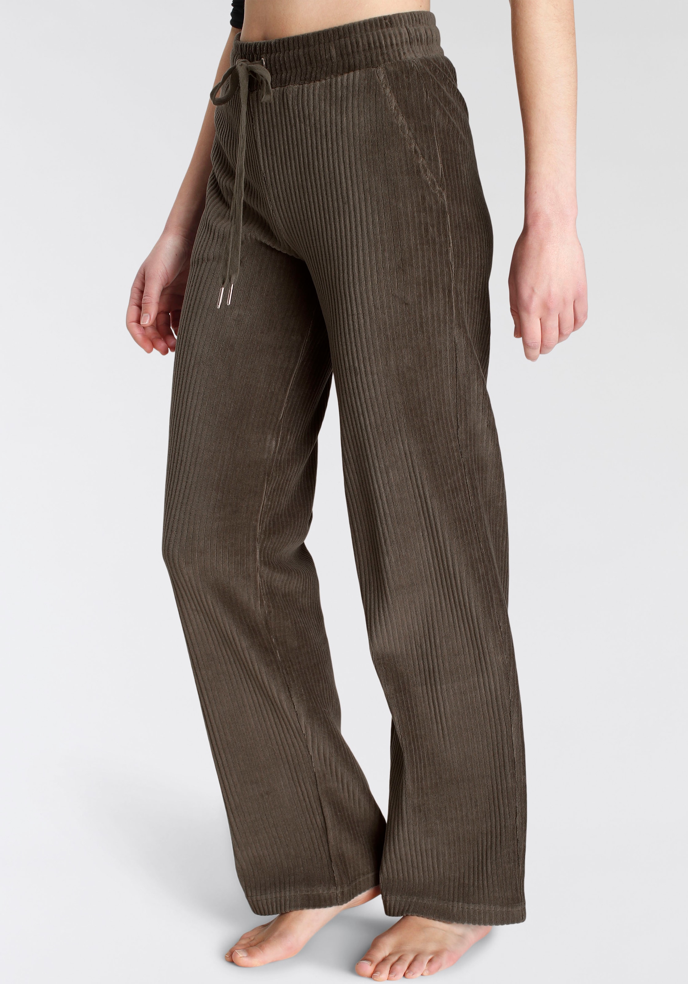 Vivance Homewearhose »-Loungehose«, mit breiter elastischen Cord Struktur, Loungewear