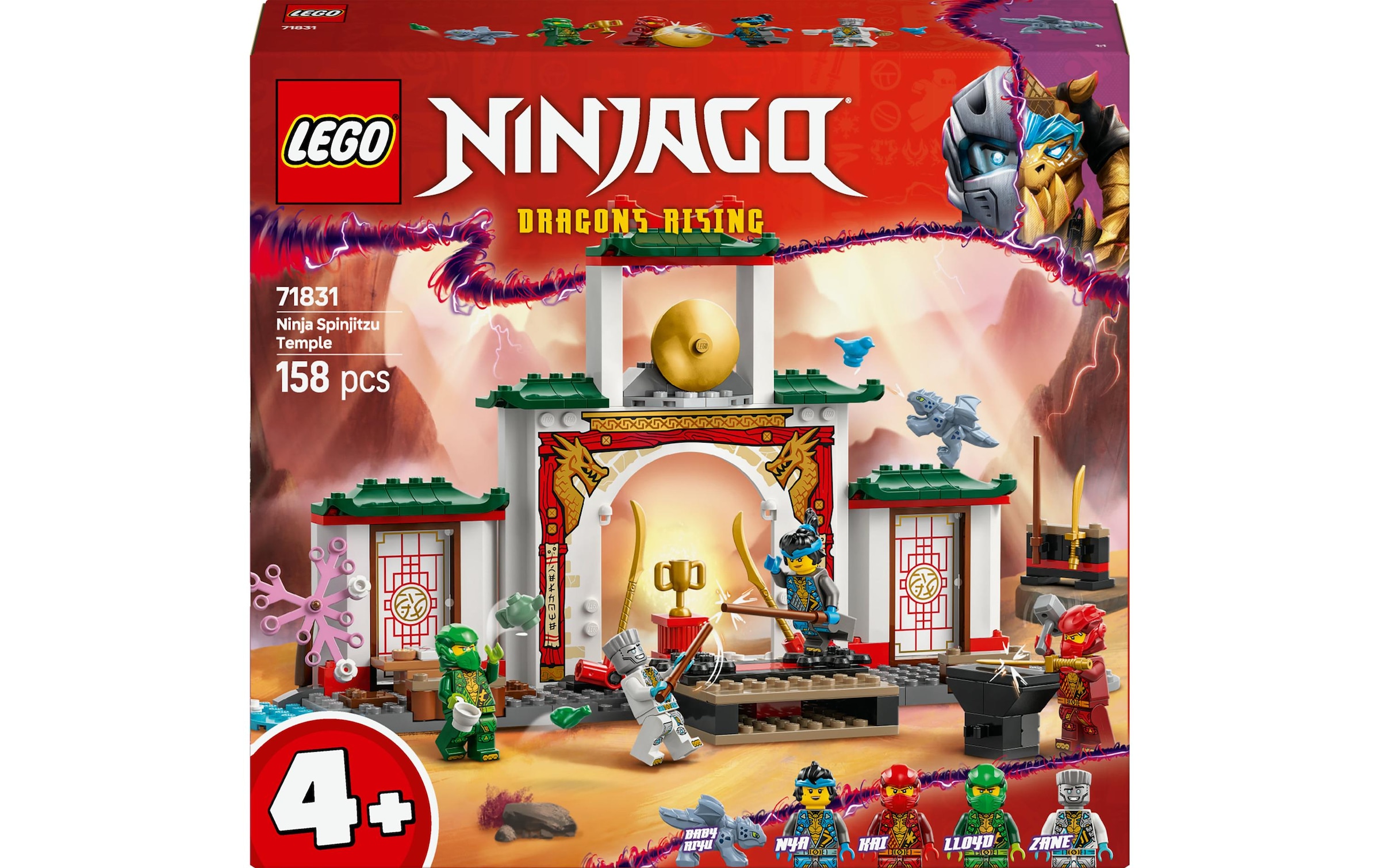 LEGO® Spielbausteine »Ninjago Spinjitzu-Tempel der Ninja 71831«, (158 St.)