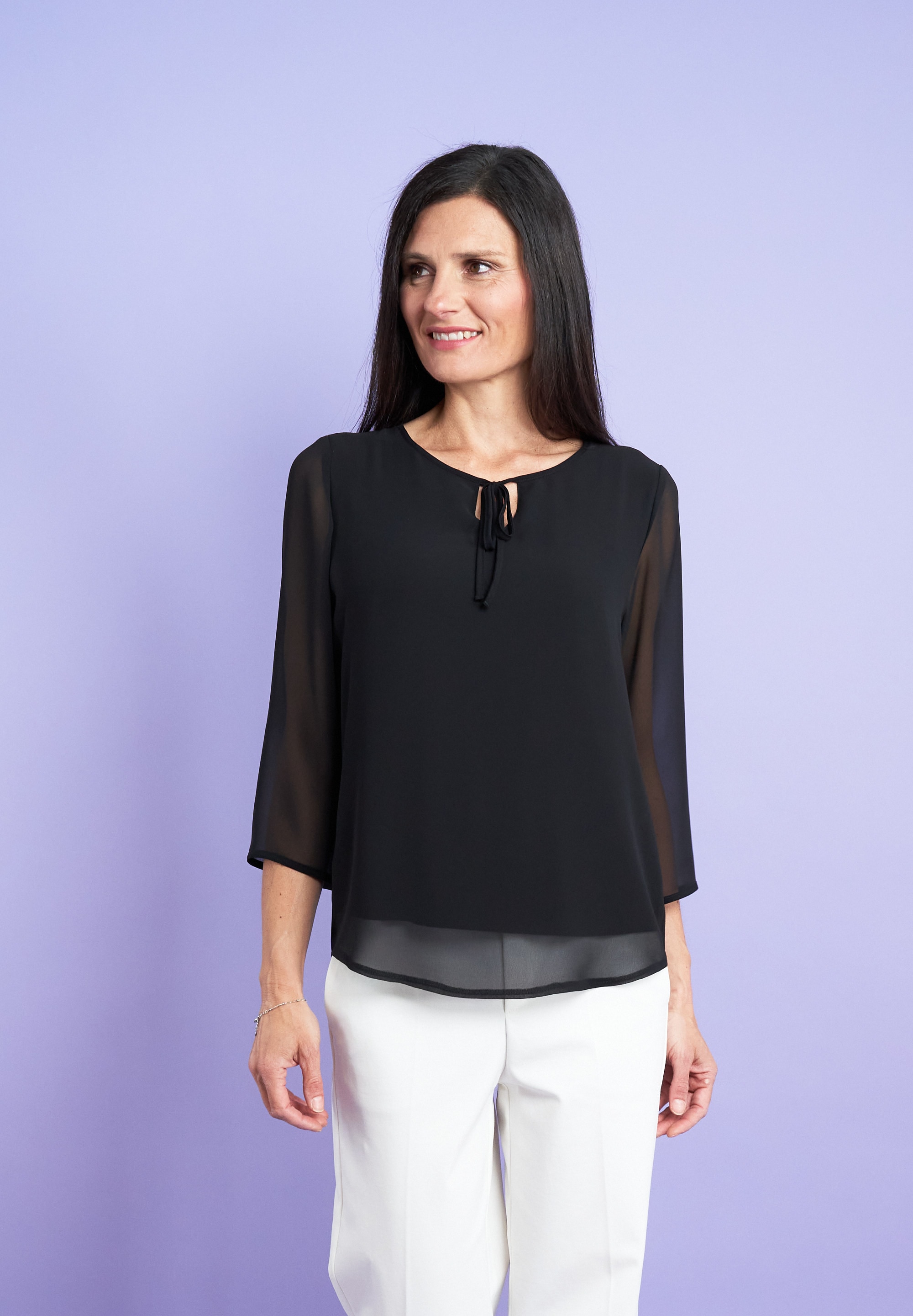 Seidel Moden Chiffonbluse »Exklusiv bei OTTO« in eleganter 2 in 1 Optik - MADE IN GERMANY