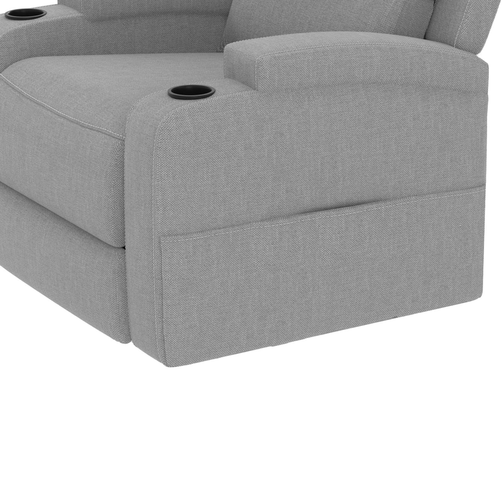 Home affaire Relaxsessel »Napori«, TV-Sessel, Kinosessel mit Relaxfunktion in 2 Sitzen, Getränkehalter
