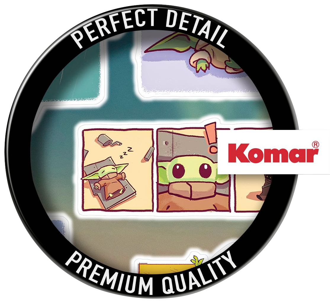 Komar Wandtattoo »Mandalorian Funny Grogu - Grösse 50 x 70 cm«, (5 St.), selbstklebend, Wandsticker, Kinderzimmer